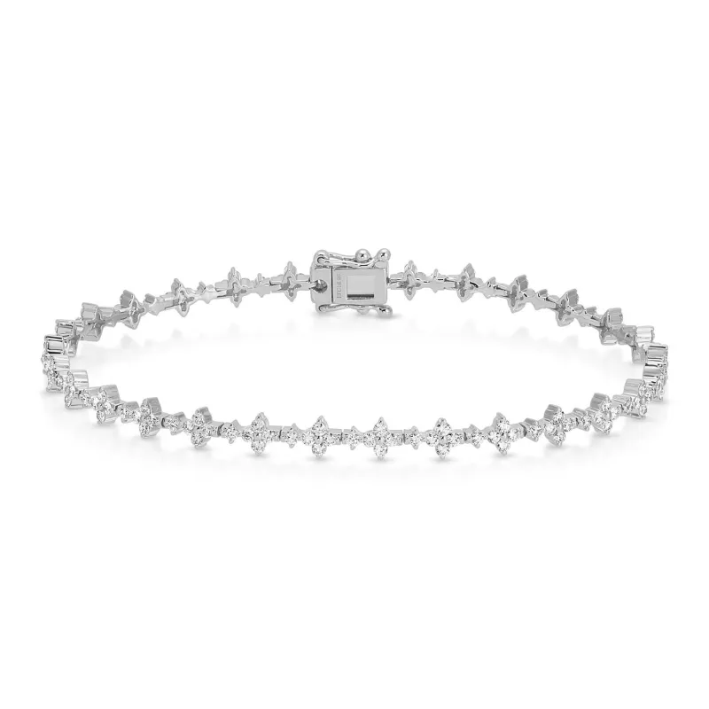 Diamond Fleur Eternity Bracelet sold by EF Collection