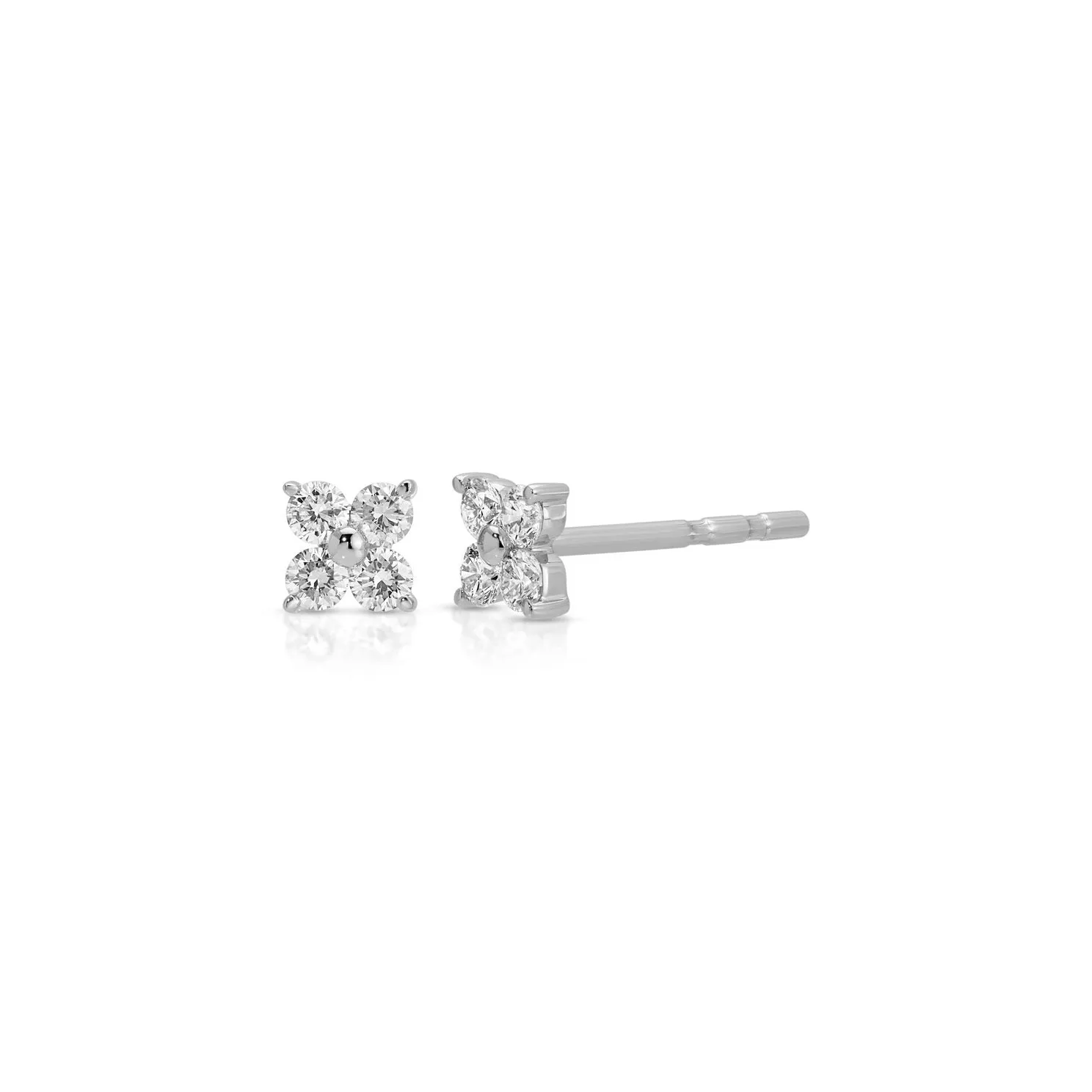 Diamond Fleur Stud Earring sold by EF Collection