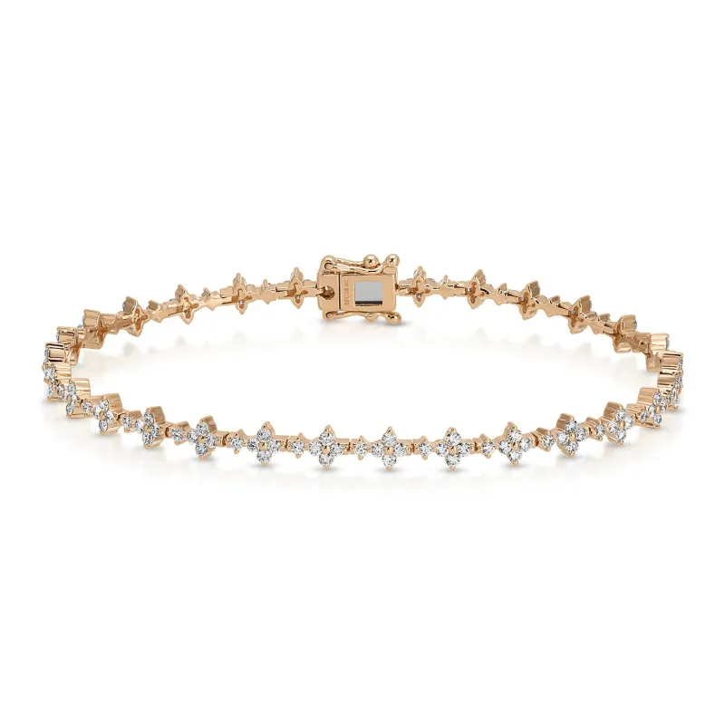 Diamond Fleur Eternity Bracelet sold by EF Collection