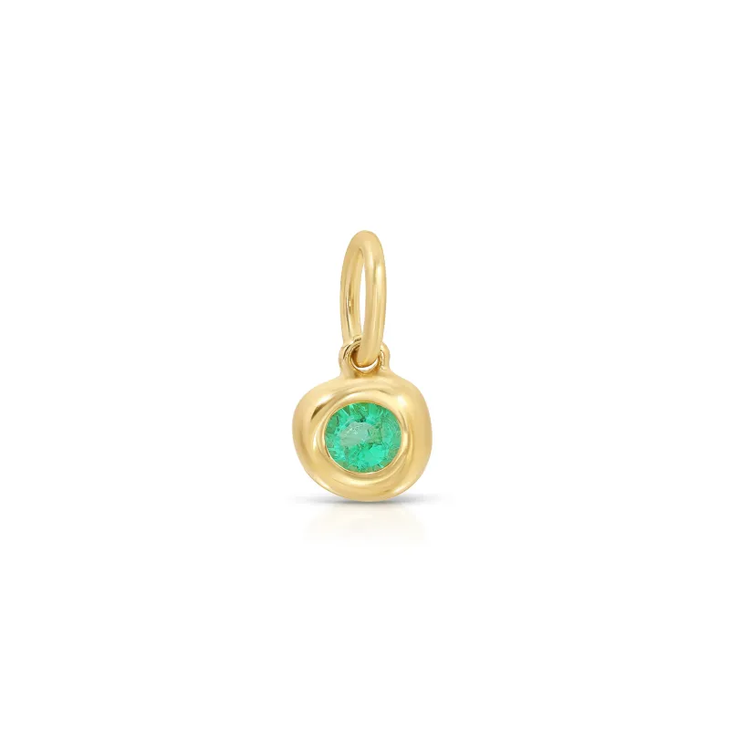 Emerald Birthstone Pillow Charm made by EF Collection