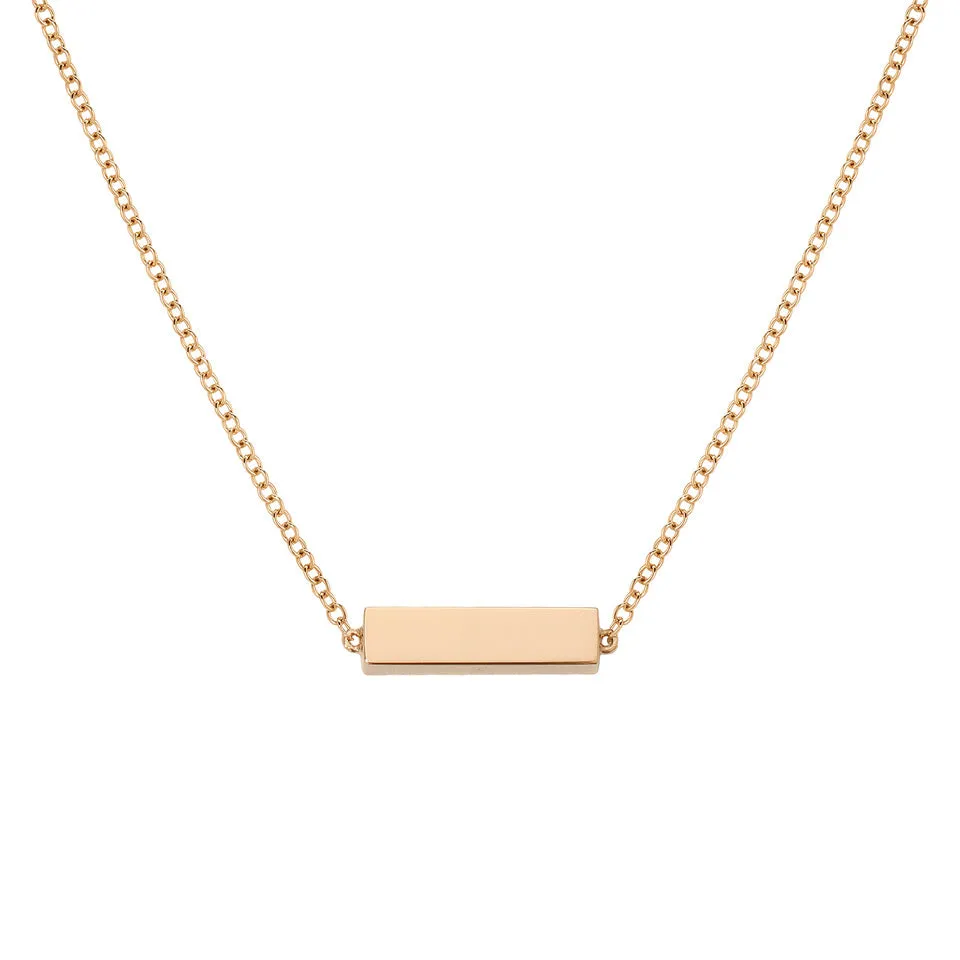 Gold Block Chain Necklace sold by EF Collection