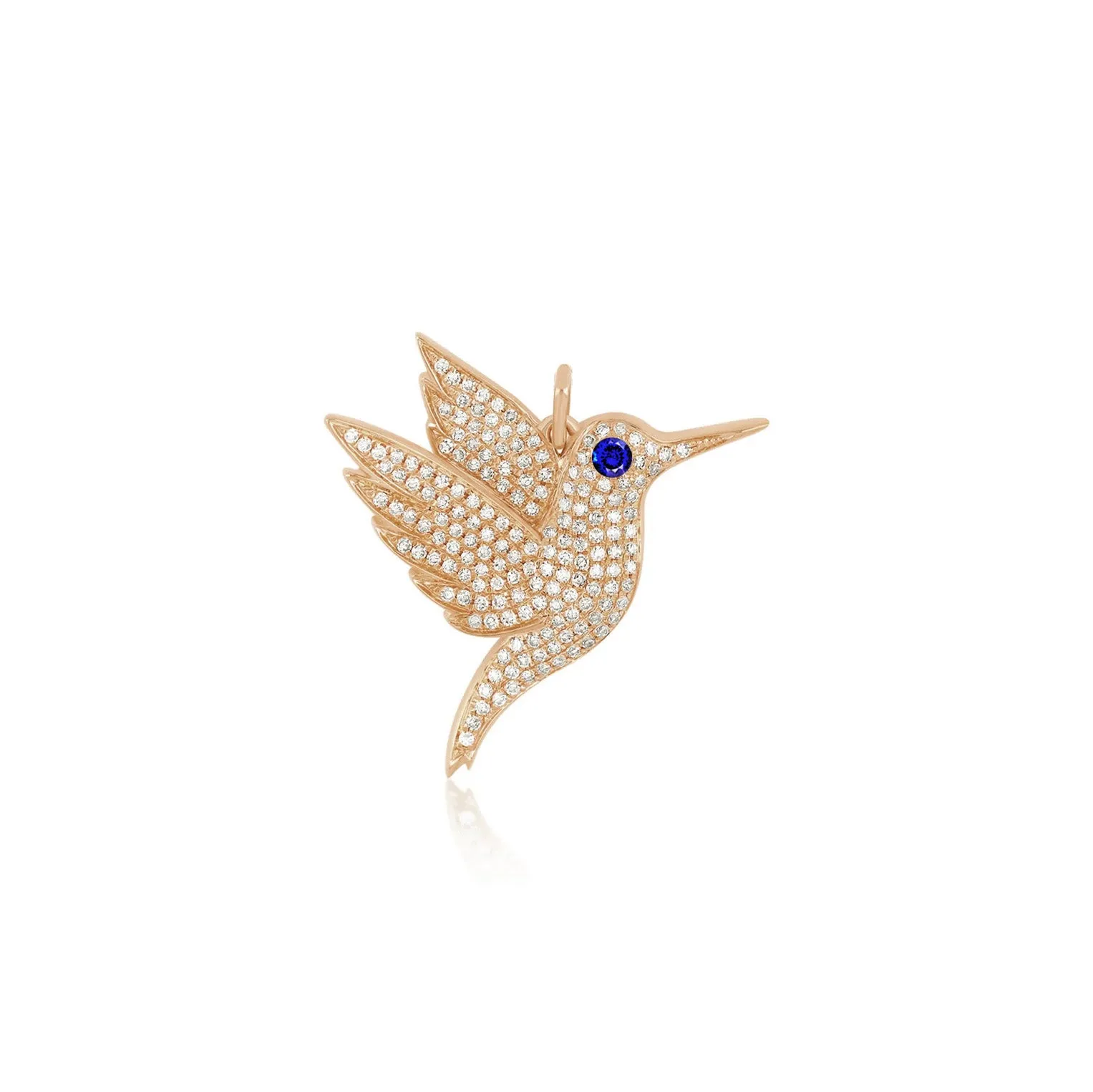 Pave Diamond Hummingbird Charm sold by EF Collection
