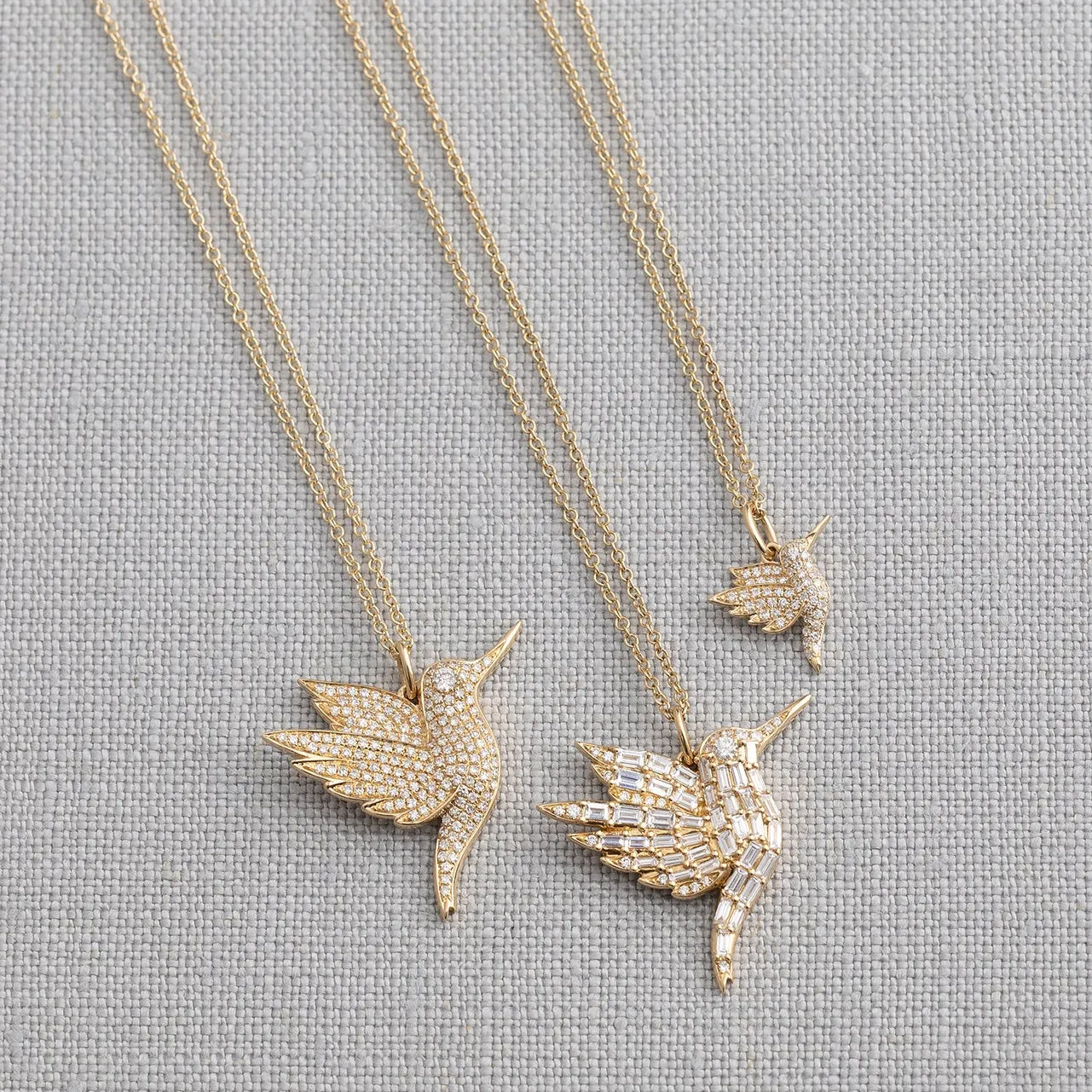 Pave Diamond Hummingbird Charm sold by EF Collection product image thumbnail 5