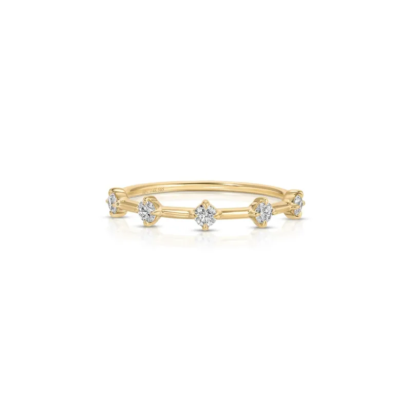 Diamond Compass Stack Ring made by EF Collection