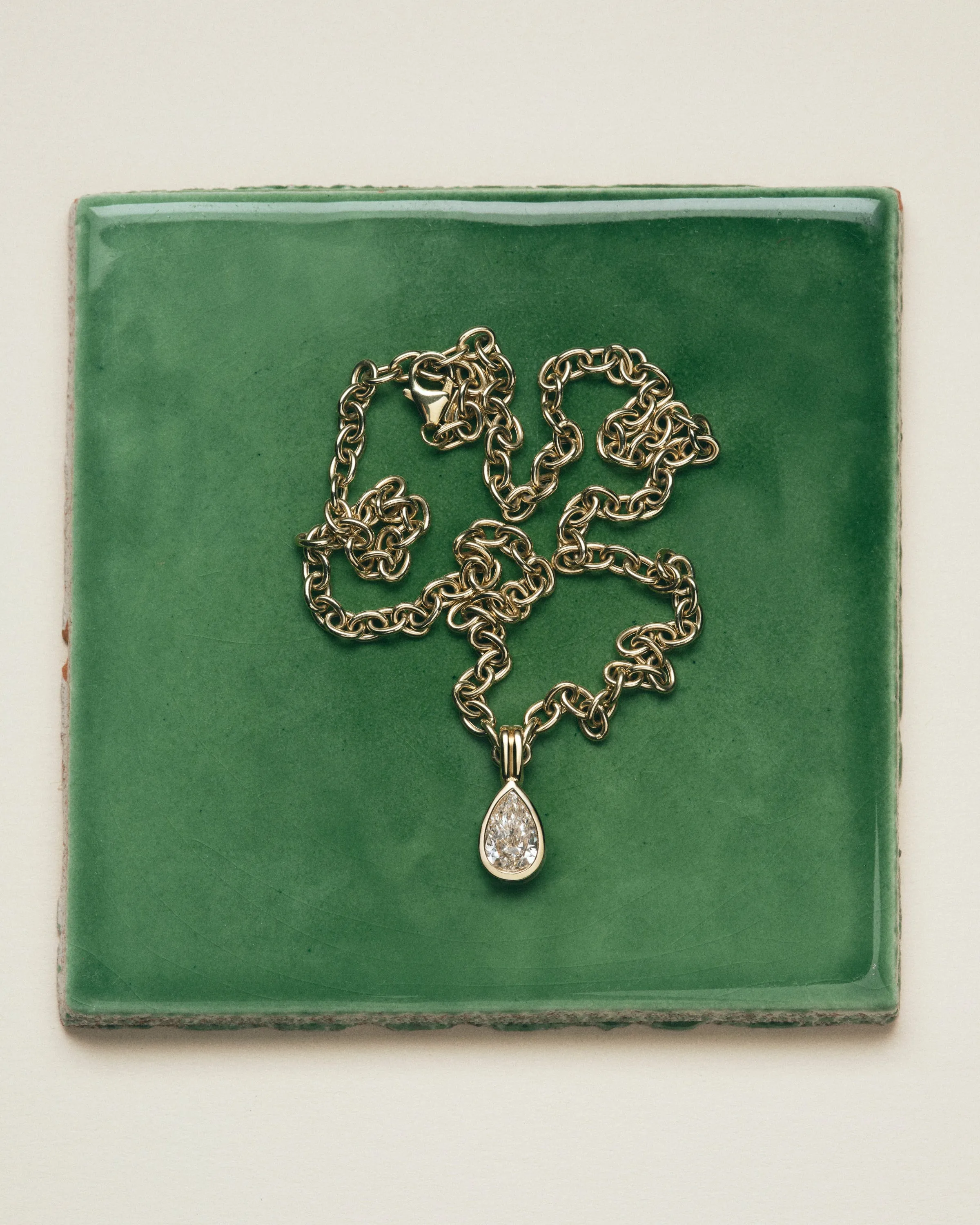 Bezel Set Pear Diamond Clip Charm sold by EF Collection product image thumbnail 5
