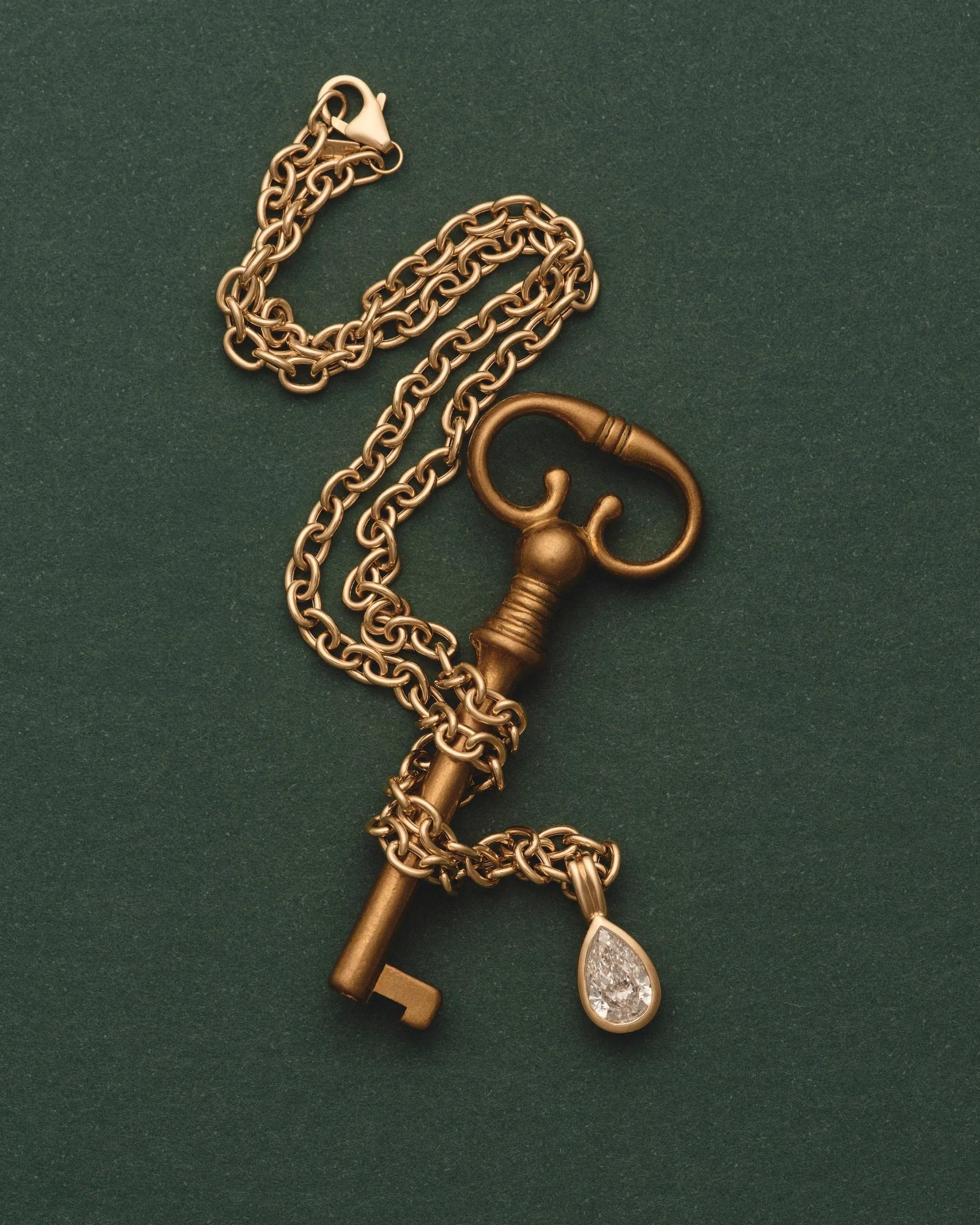 Bezel Set Pear Diamond Clip Charm sold by EF Collection product image thumbnail 3