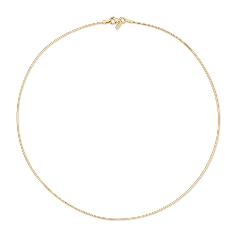 GOLD OMEGA NECKLACE made by EF Collection