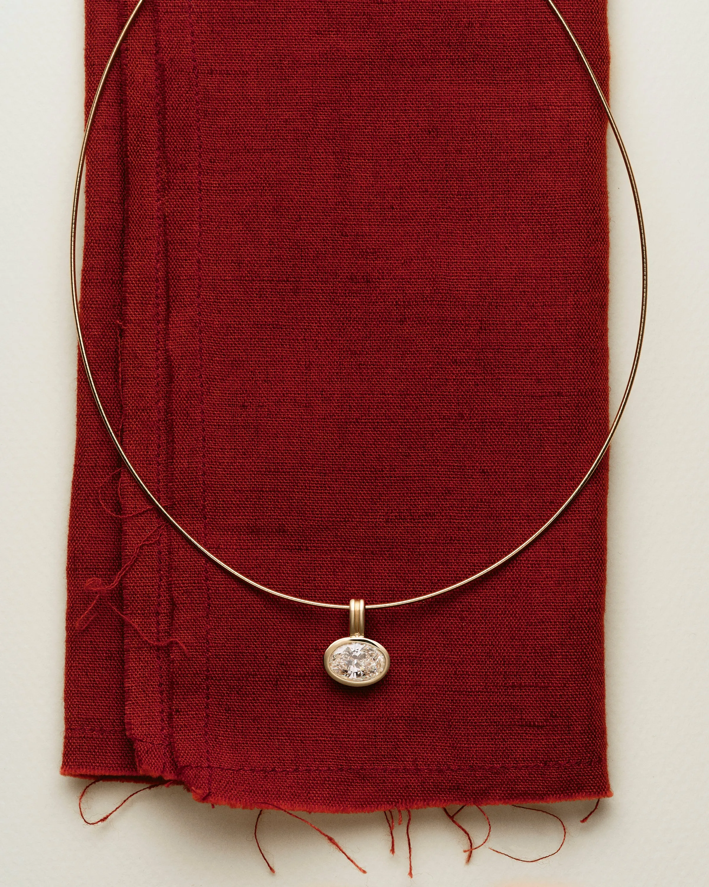 Gold Omega Necklace sold by EF Collection product image thumbnail 3
