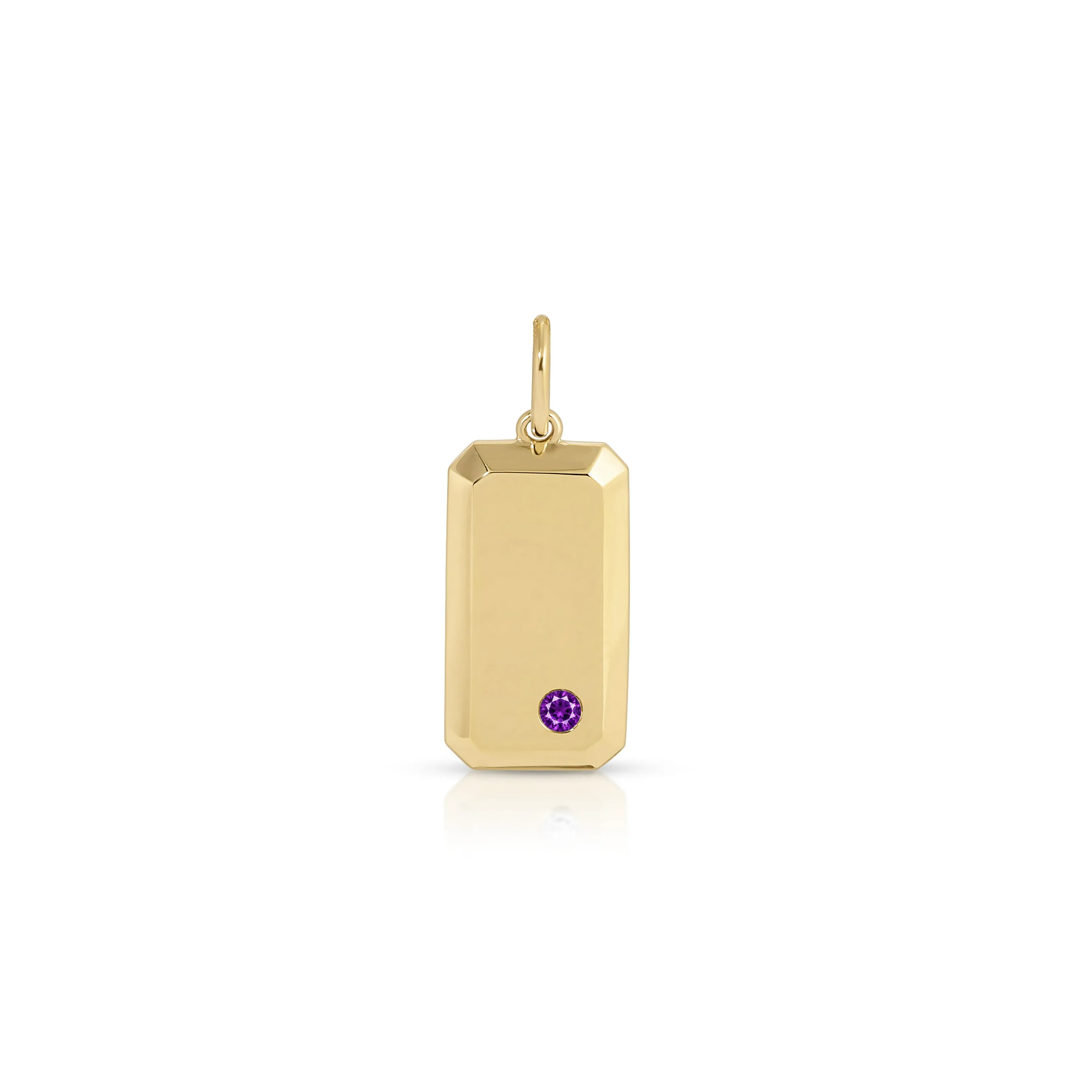 Birthstone Initial Dog Tag sold by EF Collection product image thumbnail 4