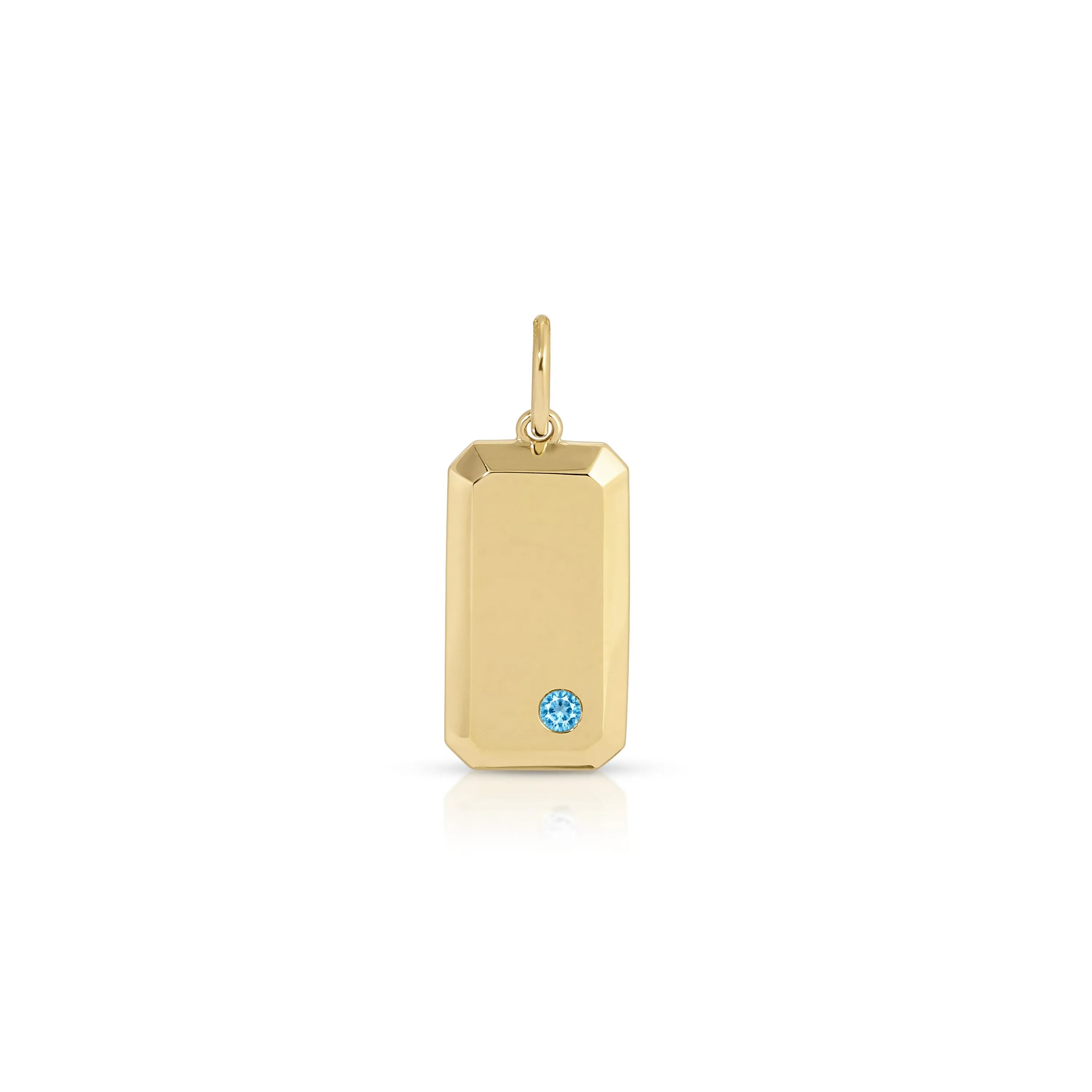 Birthstone Initial Dog Tag sold by EF Collection product image thumbnail 5