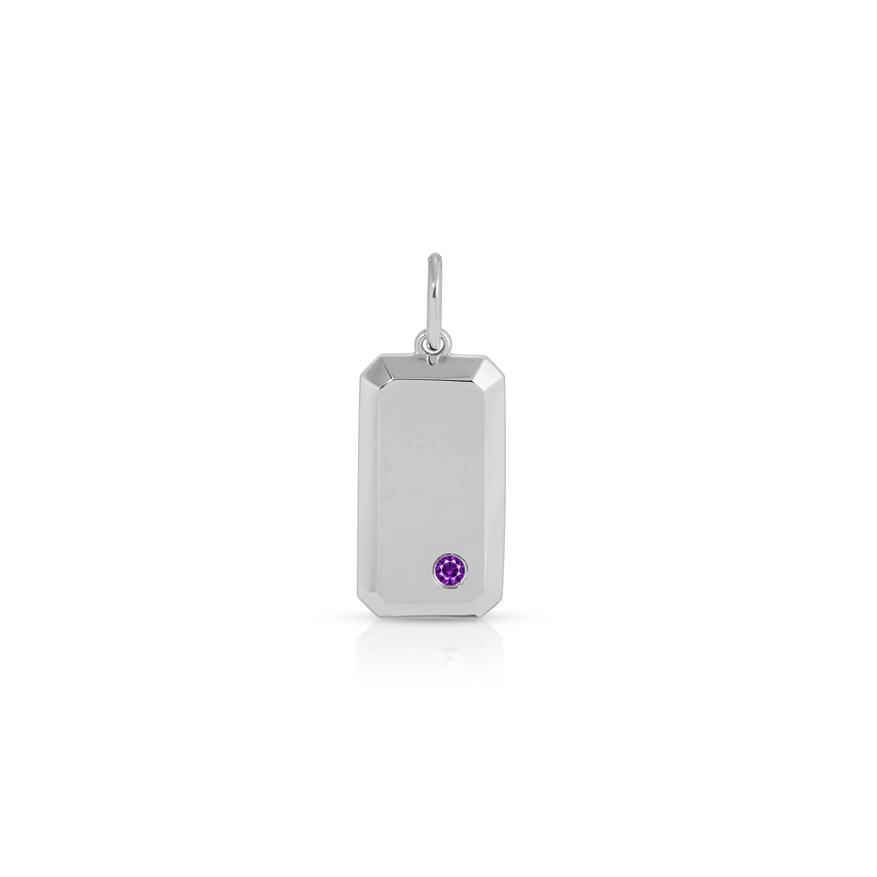 Birthstone Initial Dog Tag sold by EF Collection product image thumbnail 4