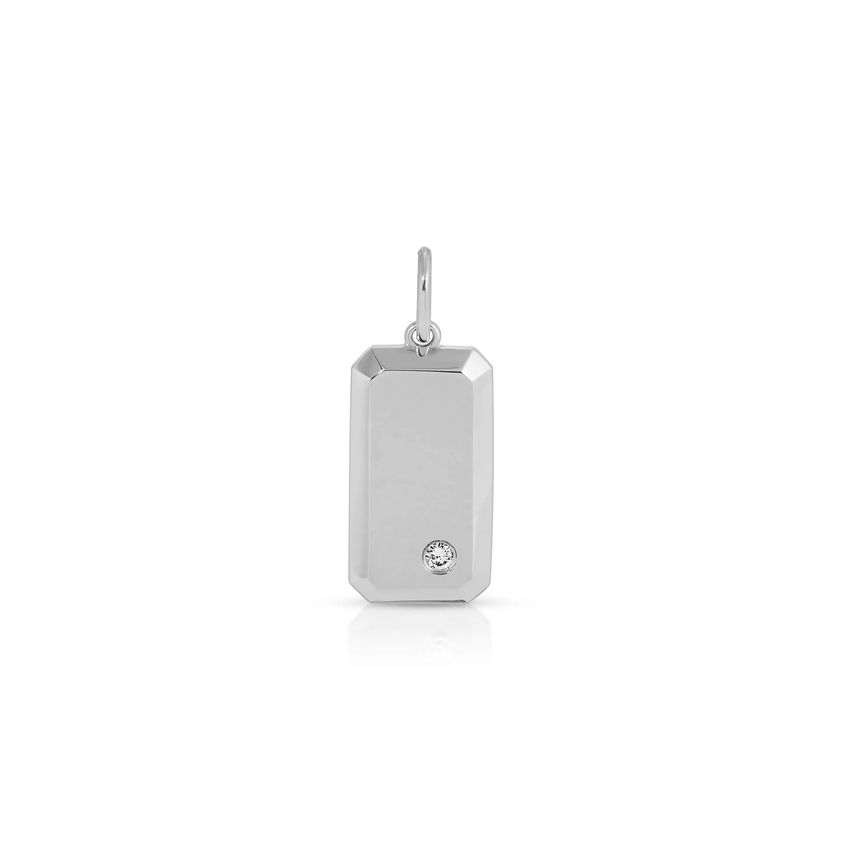 Birthstone Initial Dog Tag sold by EF Collection