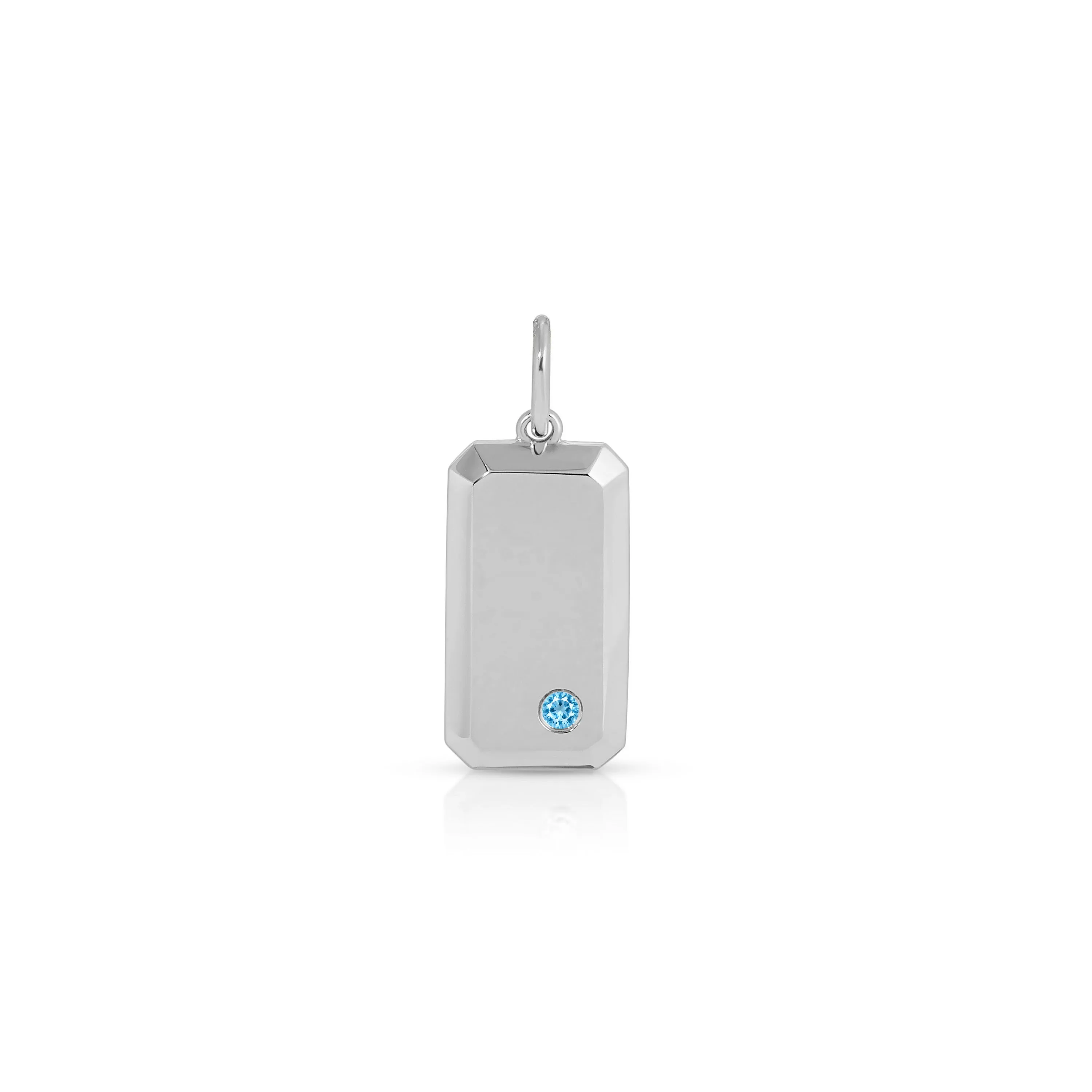 Birthstone Initial Dog Tag sold by EF Collection product image thumbnail 5