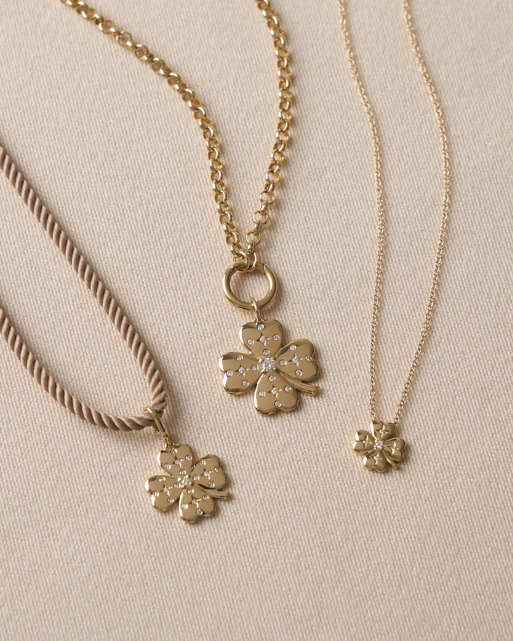 Diamond Clover Clip Charm sold by EF Collection product image thumbnail 3
