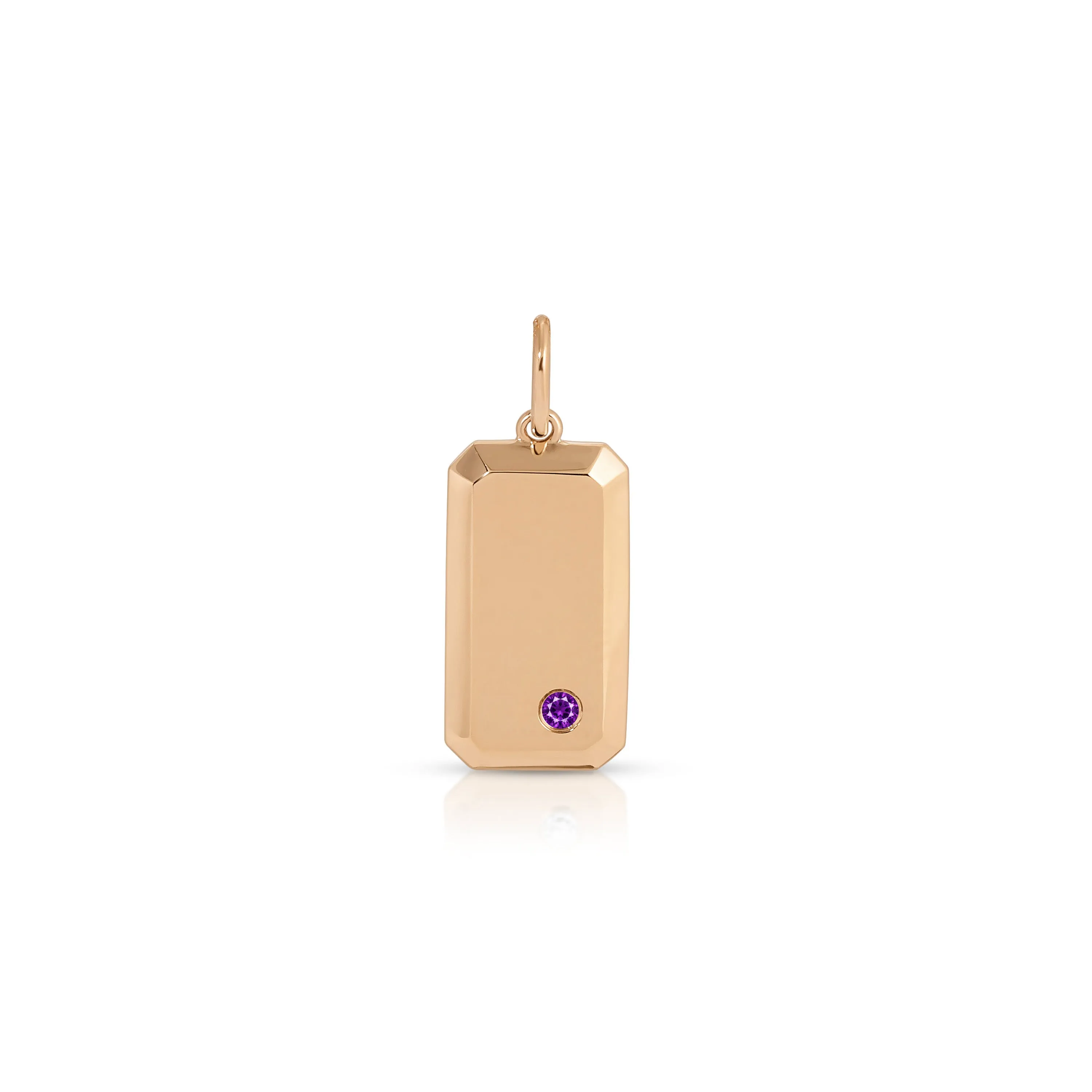 Birthstone Initial Dog Tag sold by EF Collection product image thumbnail 4