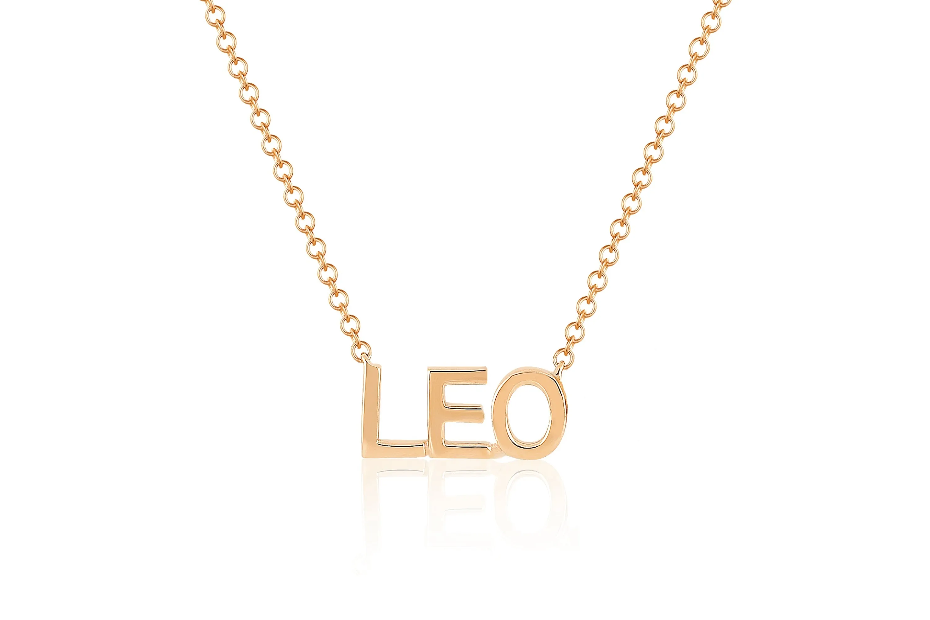 Gold Block Name Necklace sold by EF Collection product image thumbnail 4