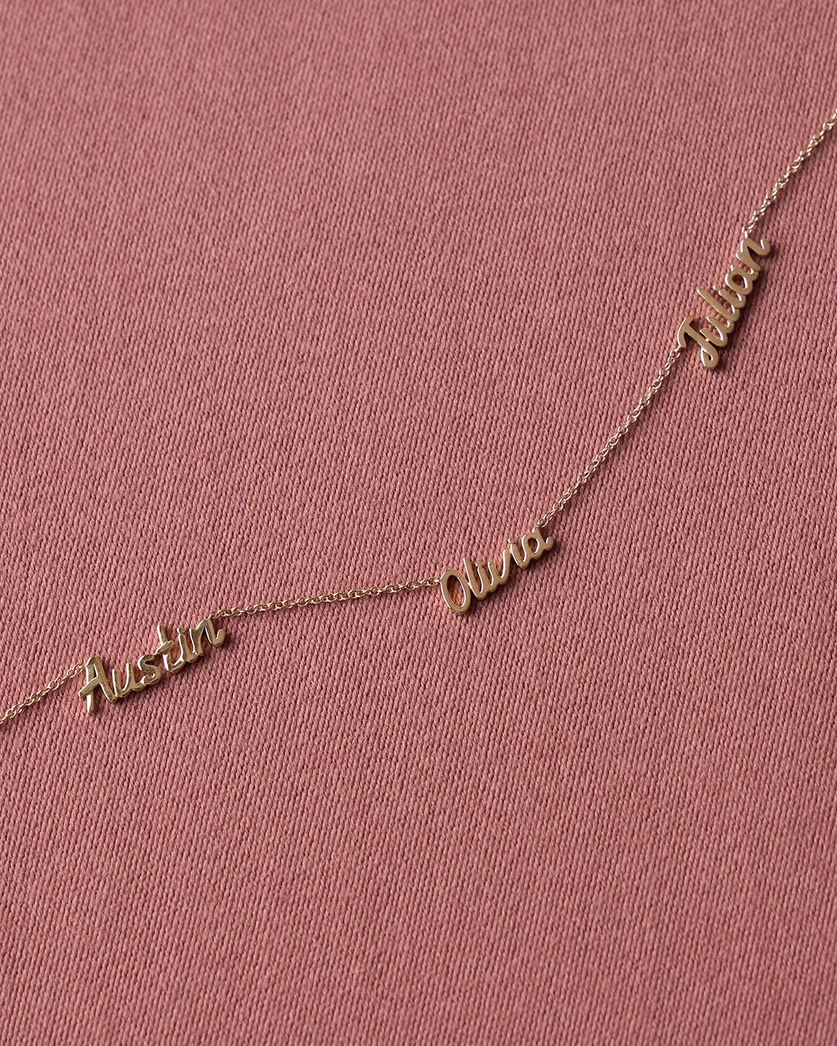 Mini Gold Script Name Necklace sold by EF Collection product image thumbnail 2