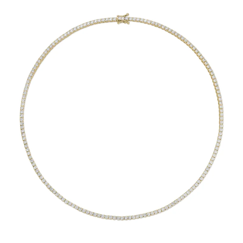 Diamond Audrey Tennis Necklace made by EF Collection