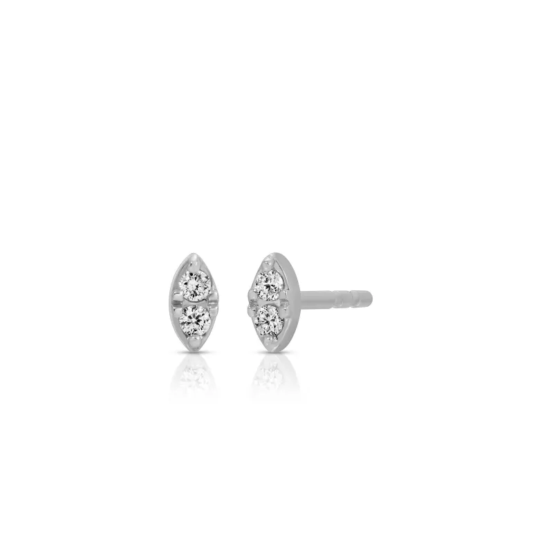 Full Cut Diamond Marquise Stud Earrings made by EF Collection