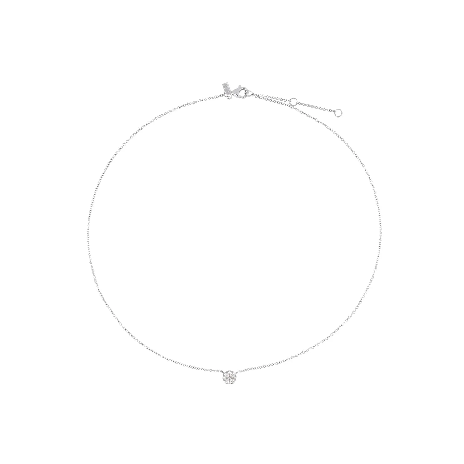 Full Cut Diamond Disc Choker Necklace sold by EF Collection product image thumbnail 3