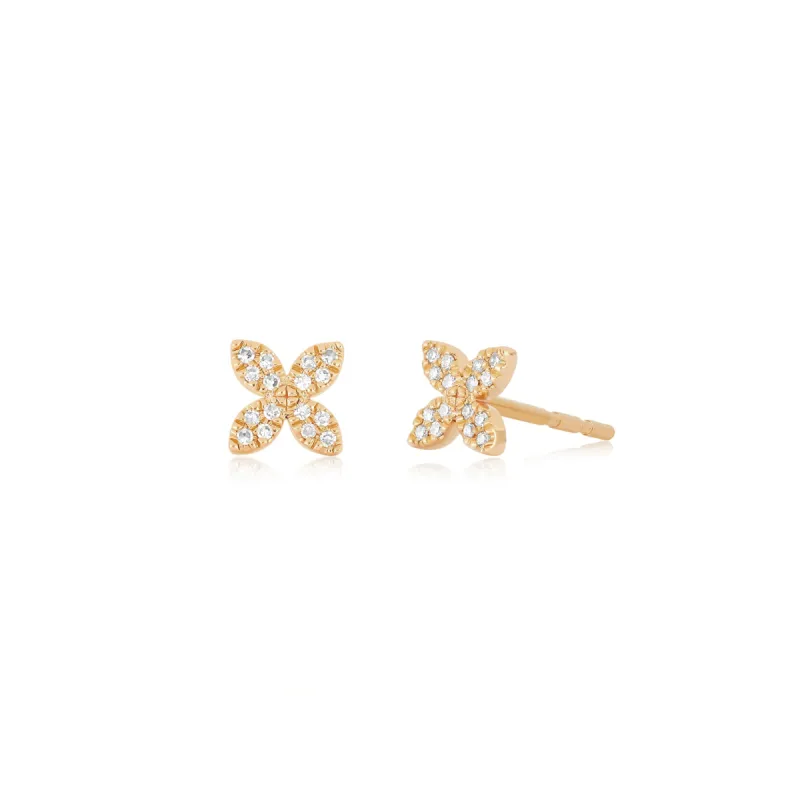 Diamond Blossom Stud Earring sold by EF Collection