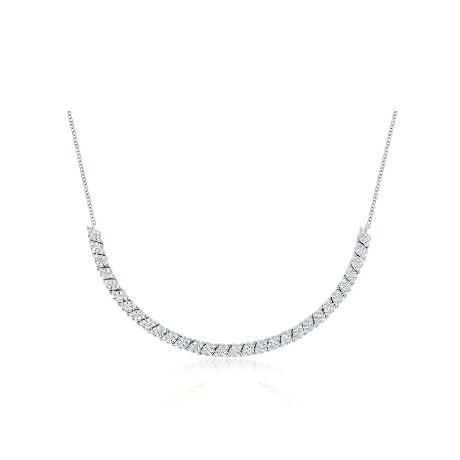 Diamond Twist Segment Necklace sold by EF Collection product image thumbnail 4
