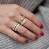 Diamond Pillow Stack Ring sold by EF Collection