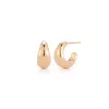 Gold Jumbo Dome Huggie Earrings sold by EF Collection