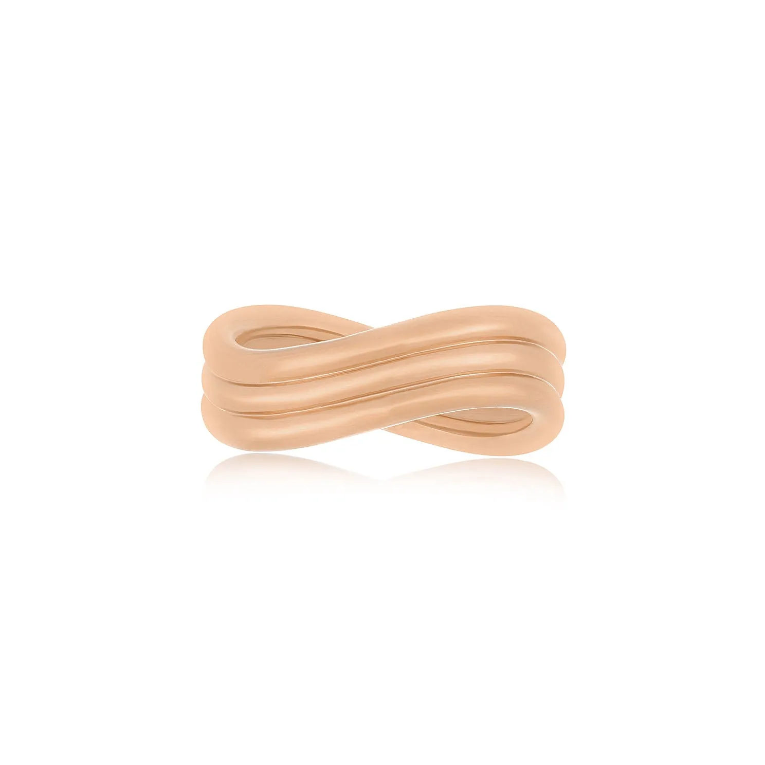 Gold Triple Wave Ring sold by EF Collection product image thumbnail 3