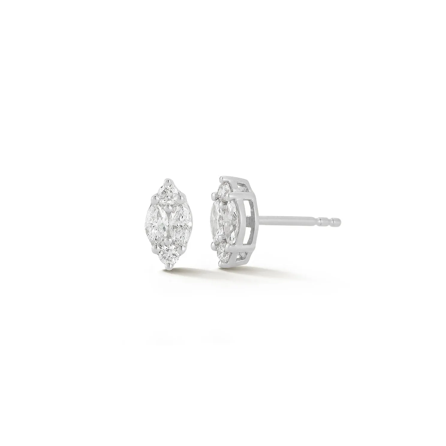 Diamond Illusion Marquise Stud Earrings sold by EF Collection product image thumbnail 4