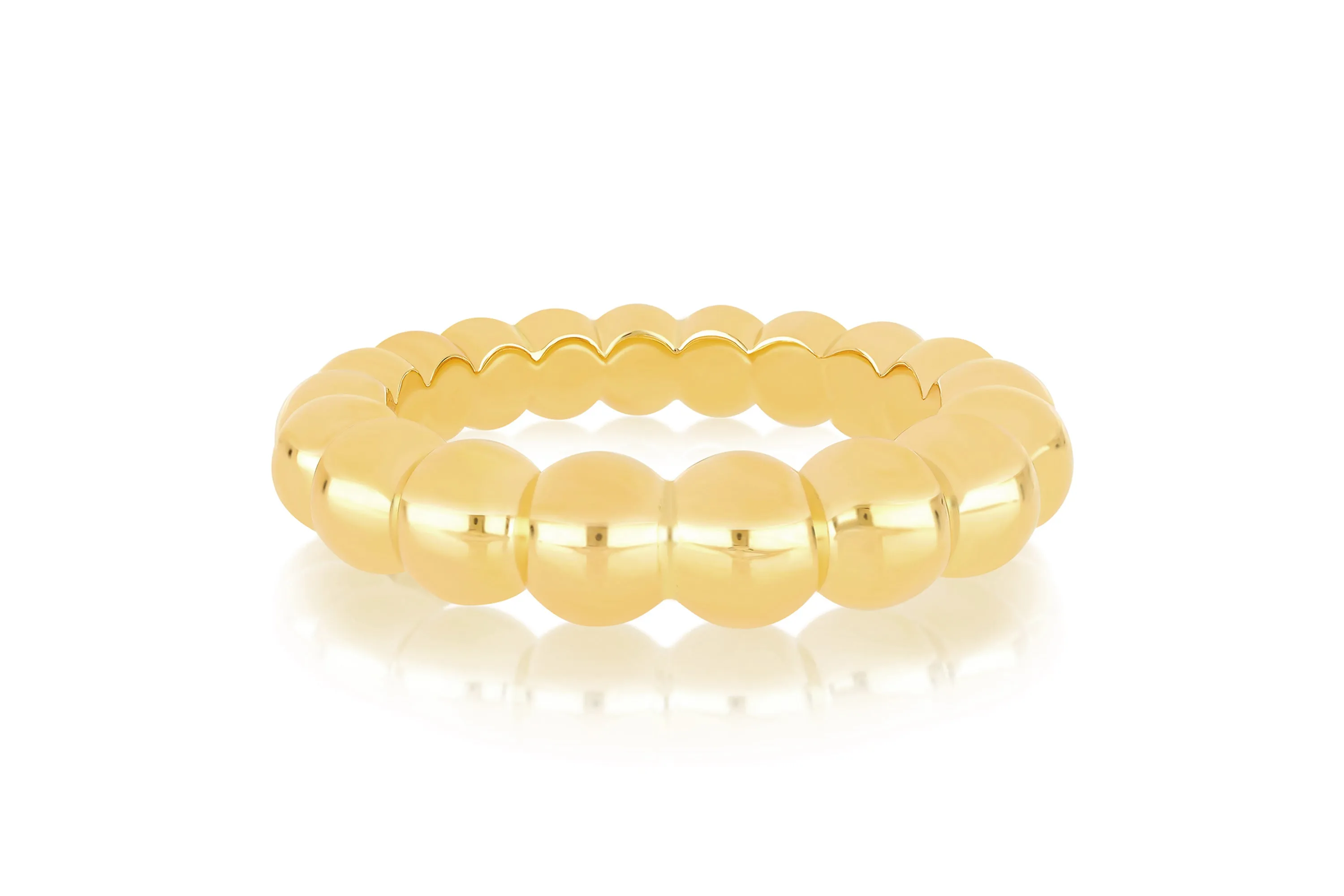 Gold Jumbo Ball Stack Ring sold by EF Collection