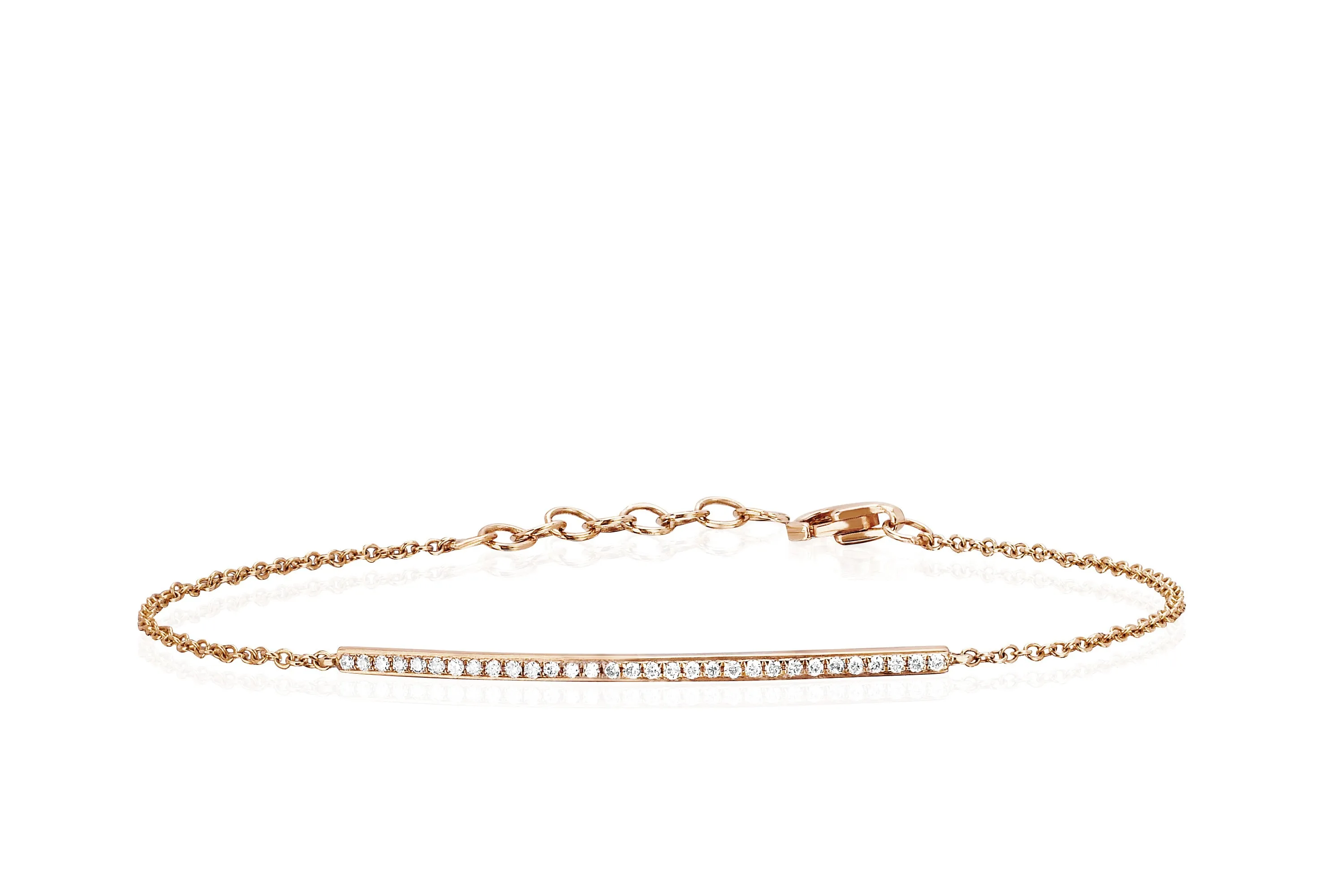 Diamond Bar Chain Bracelet sold by EF Collection product image thumbnail 3