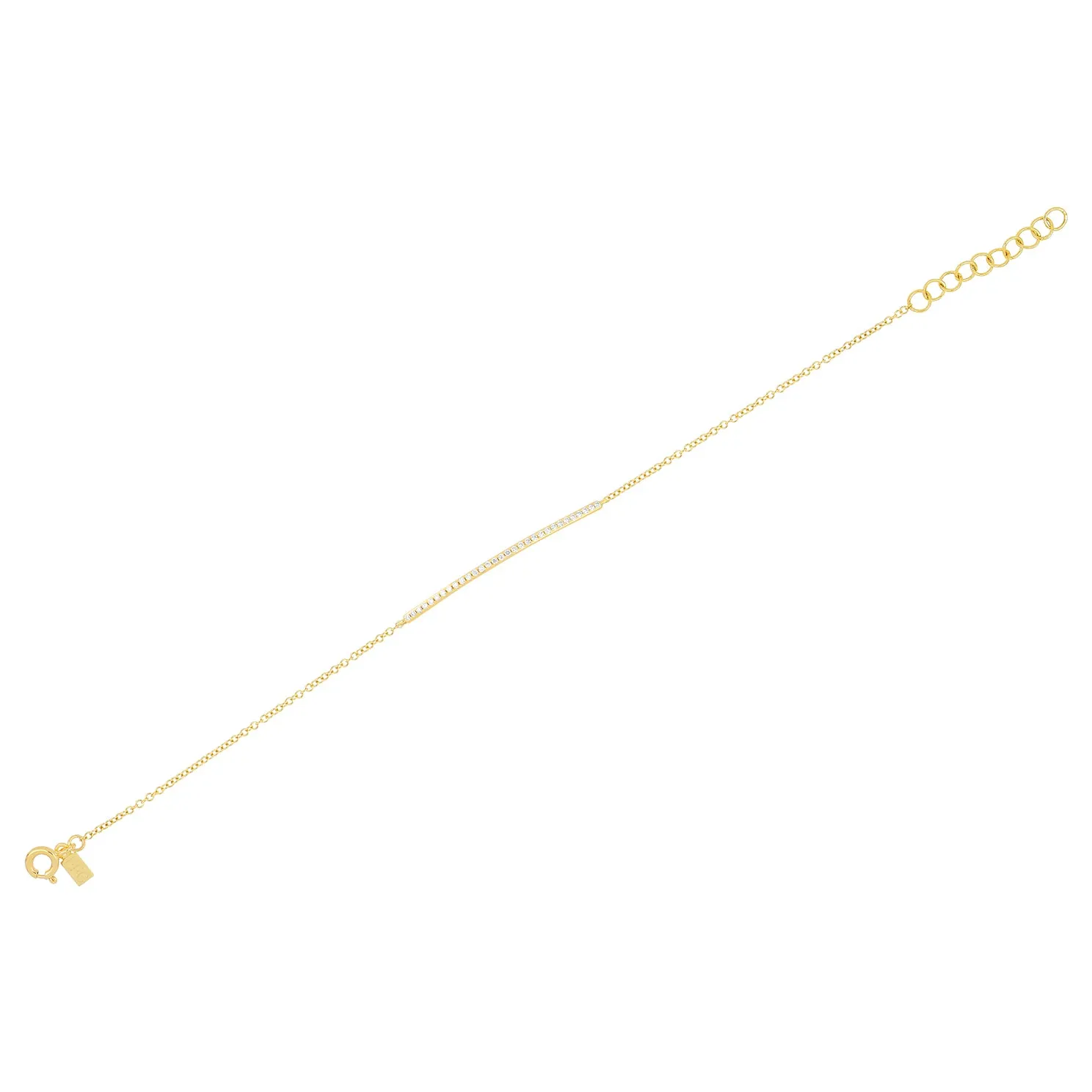 Diamond Bar Chain Bracelet sold by EF Collection product image thumbnail 5