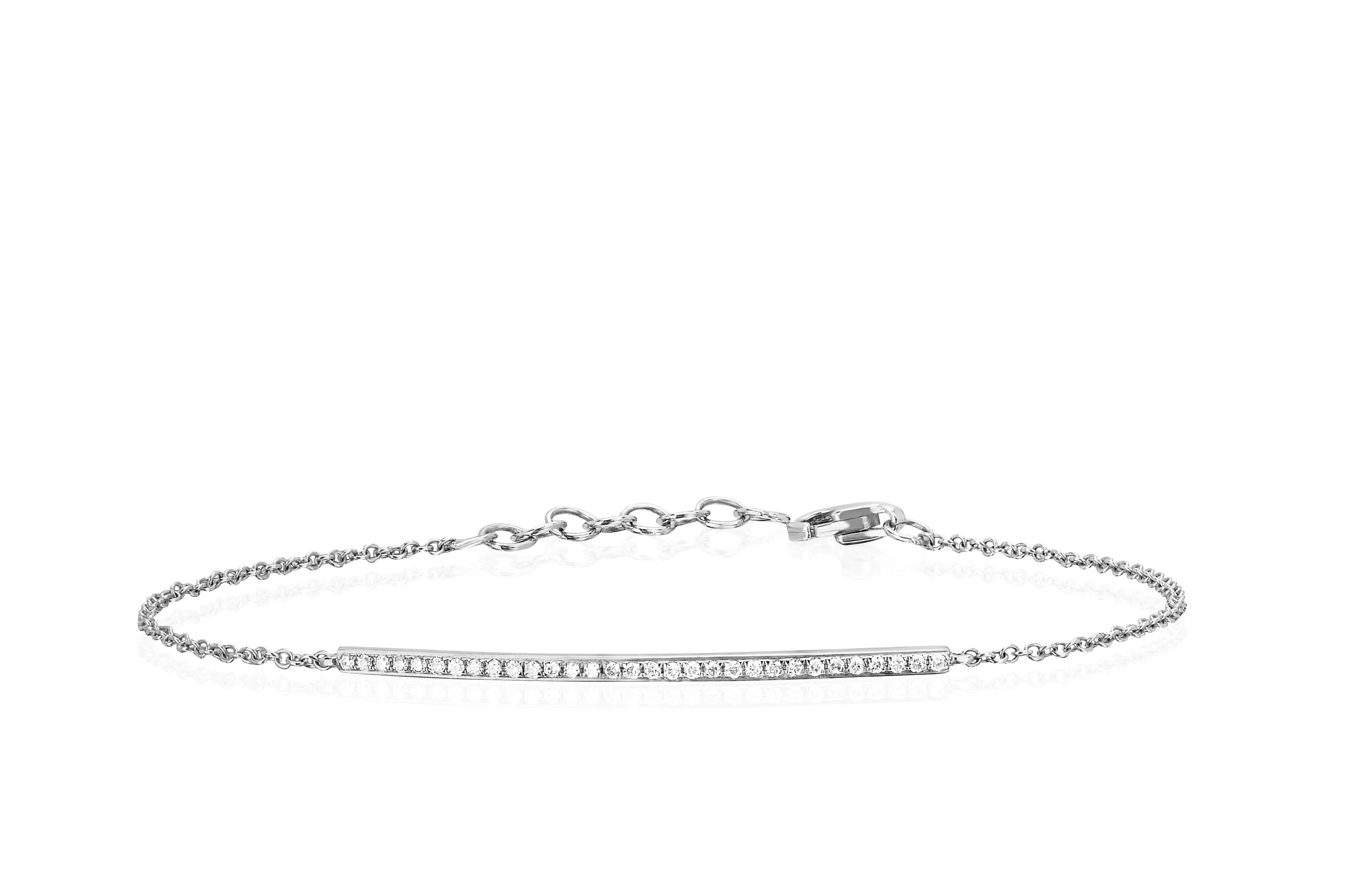 Diamond Bar Chain Bracelet sold by EF Collection product image thumbnail 4
