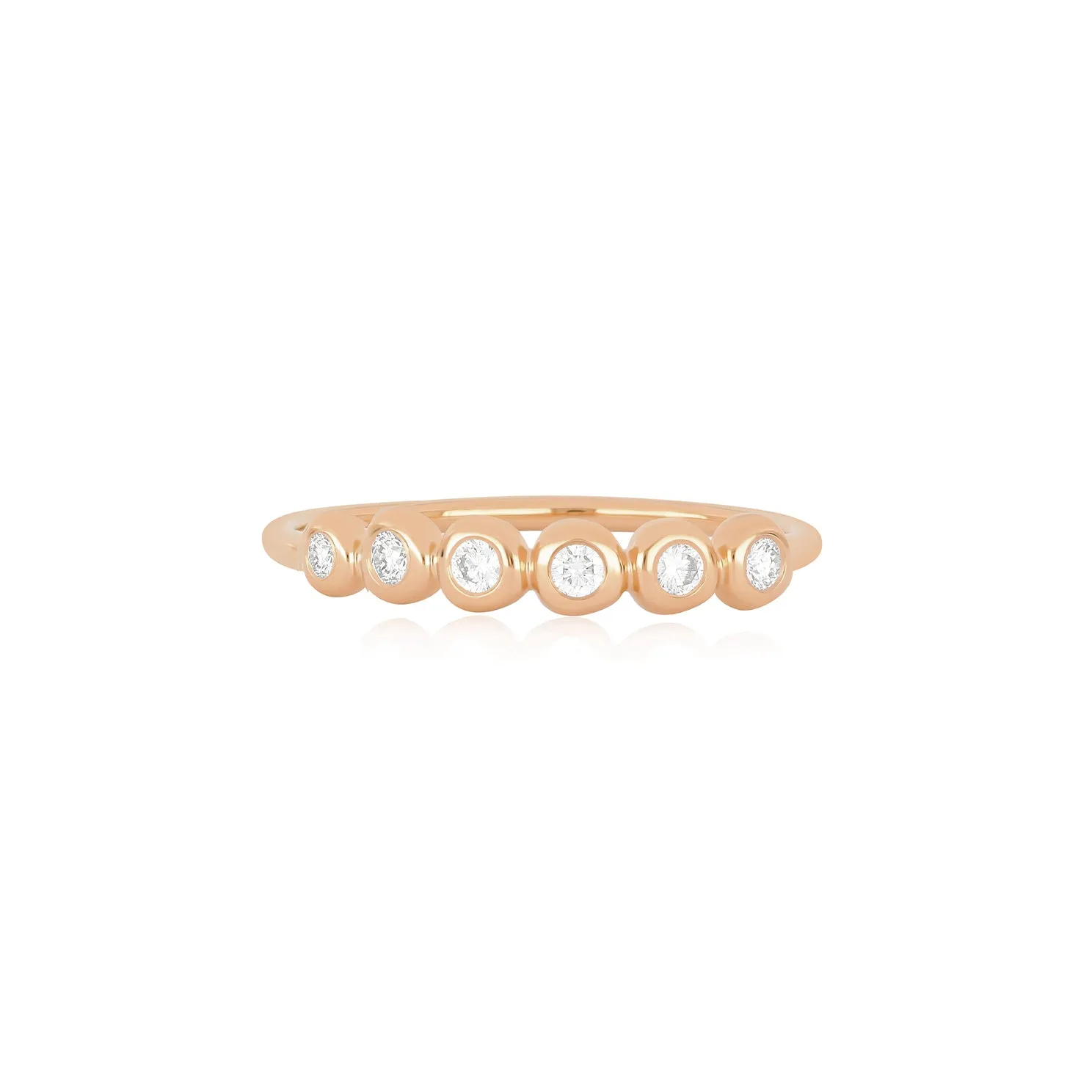 Diamond Pillow Stack Ring sold by EF Collection
