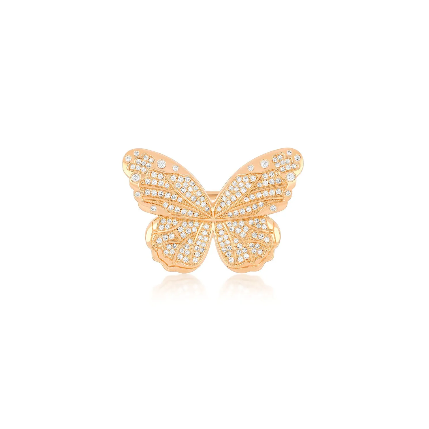 Pavé Diamond Jumbo Butterfly Ring sold by EF Collection product image thumbnail 5