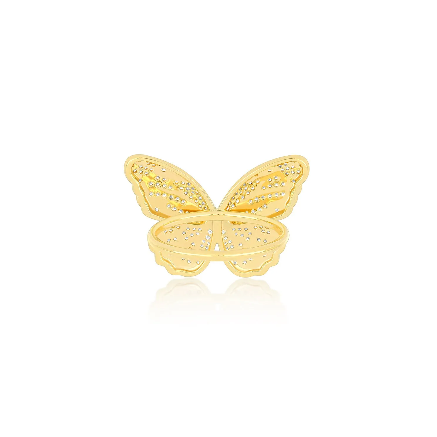 Pavé Diamond Jumbo Butterfly Ring sold by EF Collection product image thumbnail 4