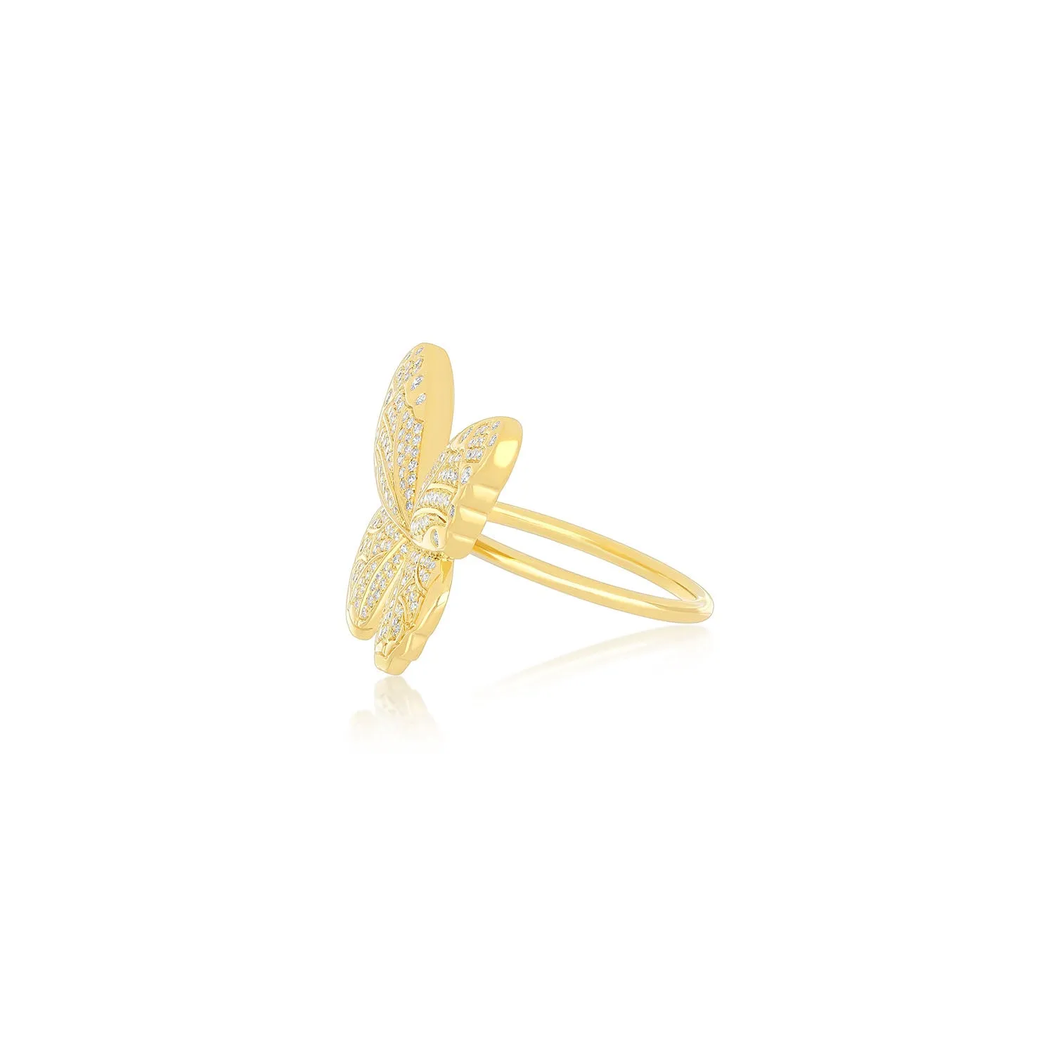 Pavé Diamond Jumbo Butterfly Ring sold by EF Collection product image thumbnail 3