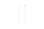 Solitaire Diamond Liquid Gold Threader Earring sold by EF Collection
