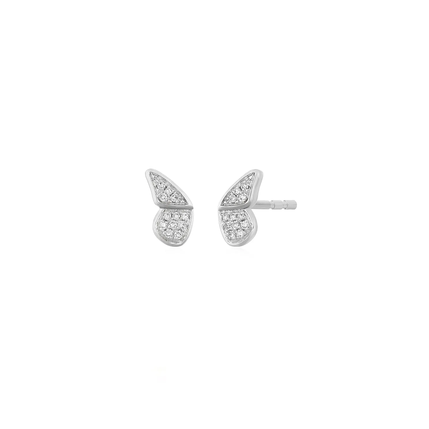 Diamond Flutter Stud Earrings sold by EF Collection product image thumbnail 4
