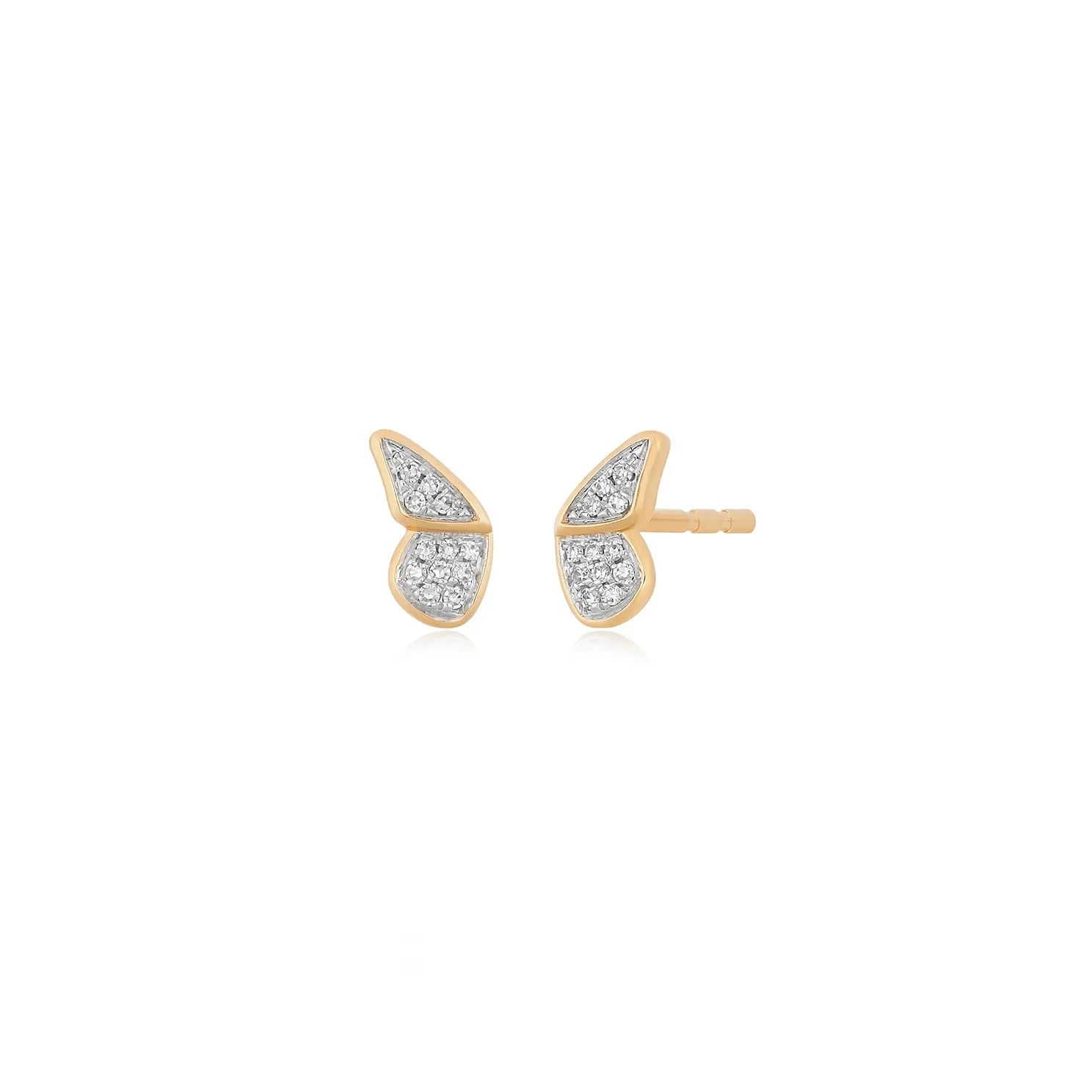 Diamond Flutter Stud Earrings sold by EF Collection product image thumbnail 3