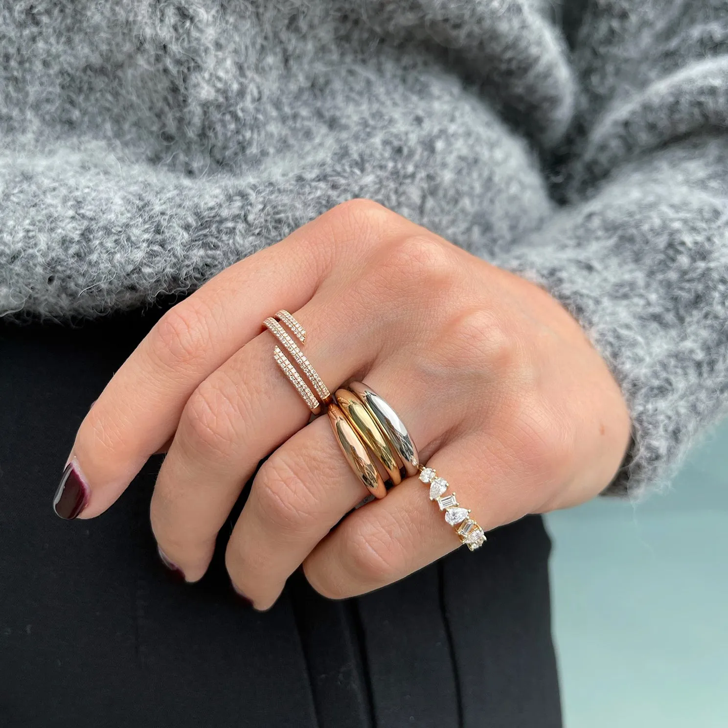 Gold Dome Ring sold by EF Collection product image thumbnail 2