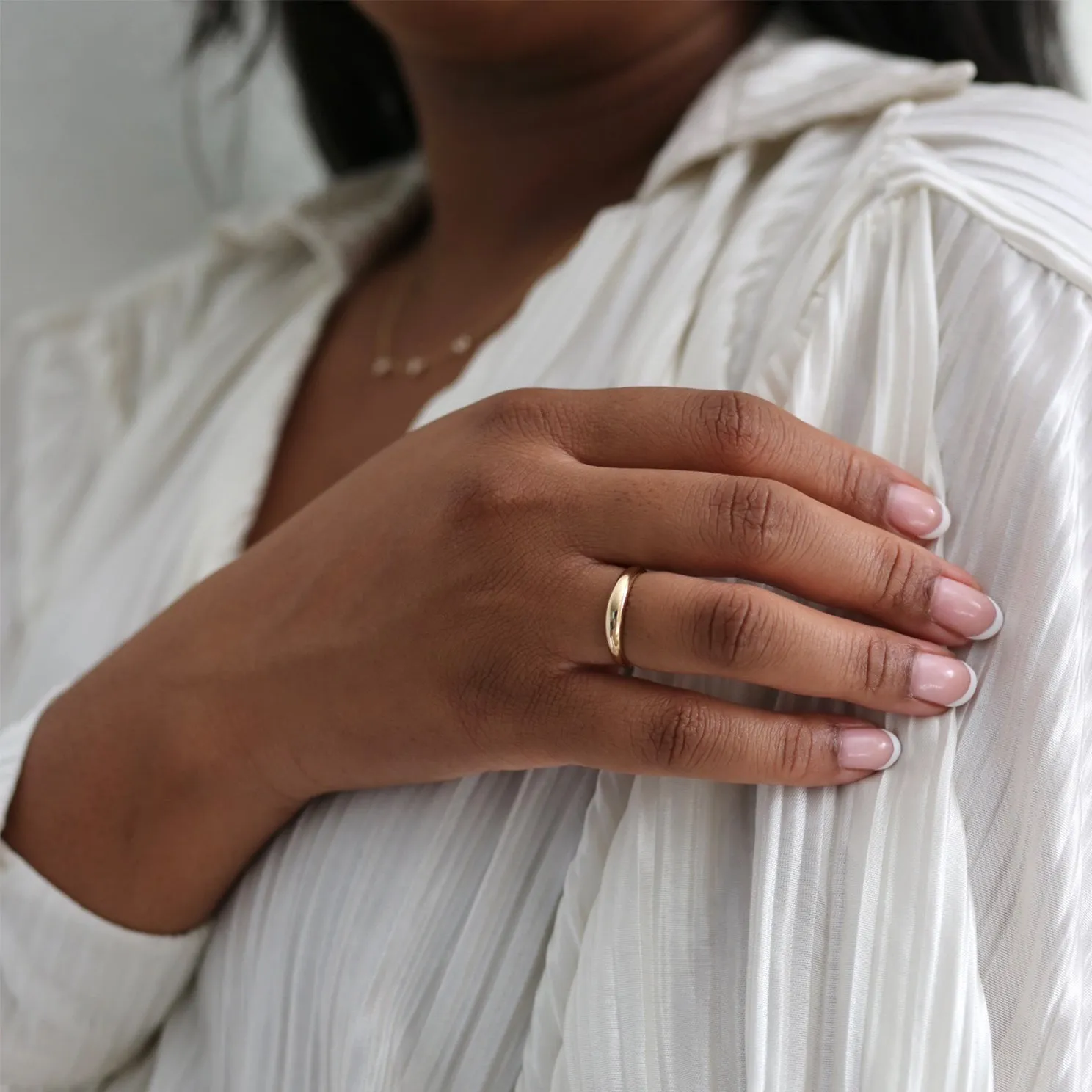 Gold Dome Ring sold by EF Collection product image thumbnail 5