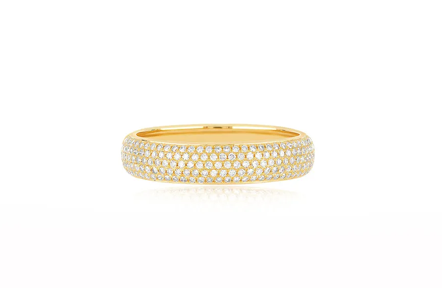 Pavé Diamond Bubble Ring sold by EF Collection