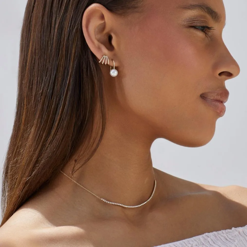 Diamond Segment Necklace sold by EF Collection product image thumbnail 5