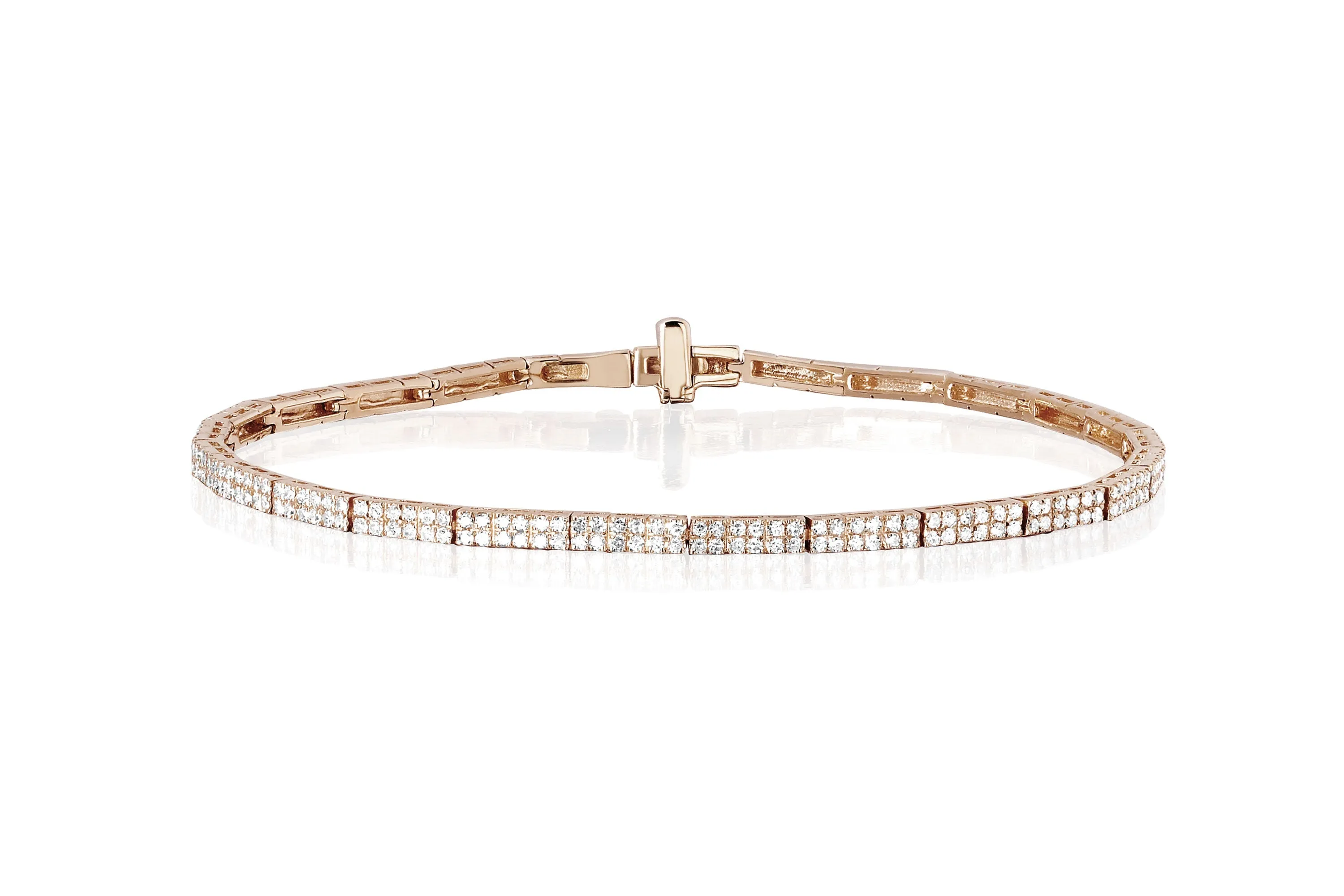 Double Row Diamond Eternity Bracelet sold by EF Collection