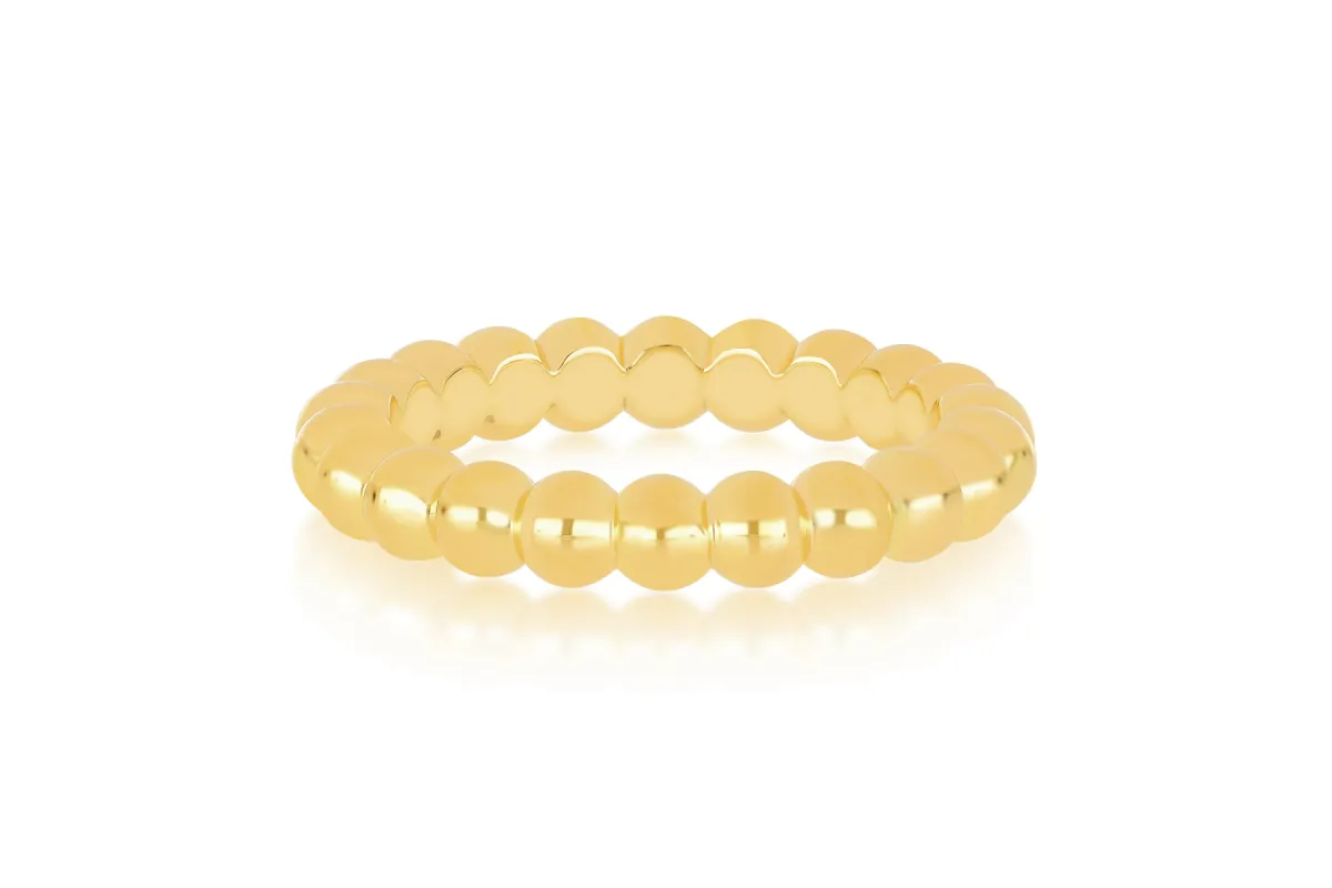 Gold Ball Stack Ring sold by EF Collection