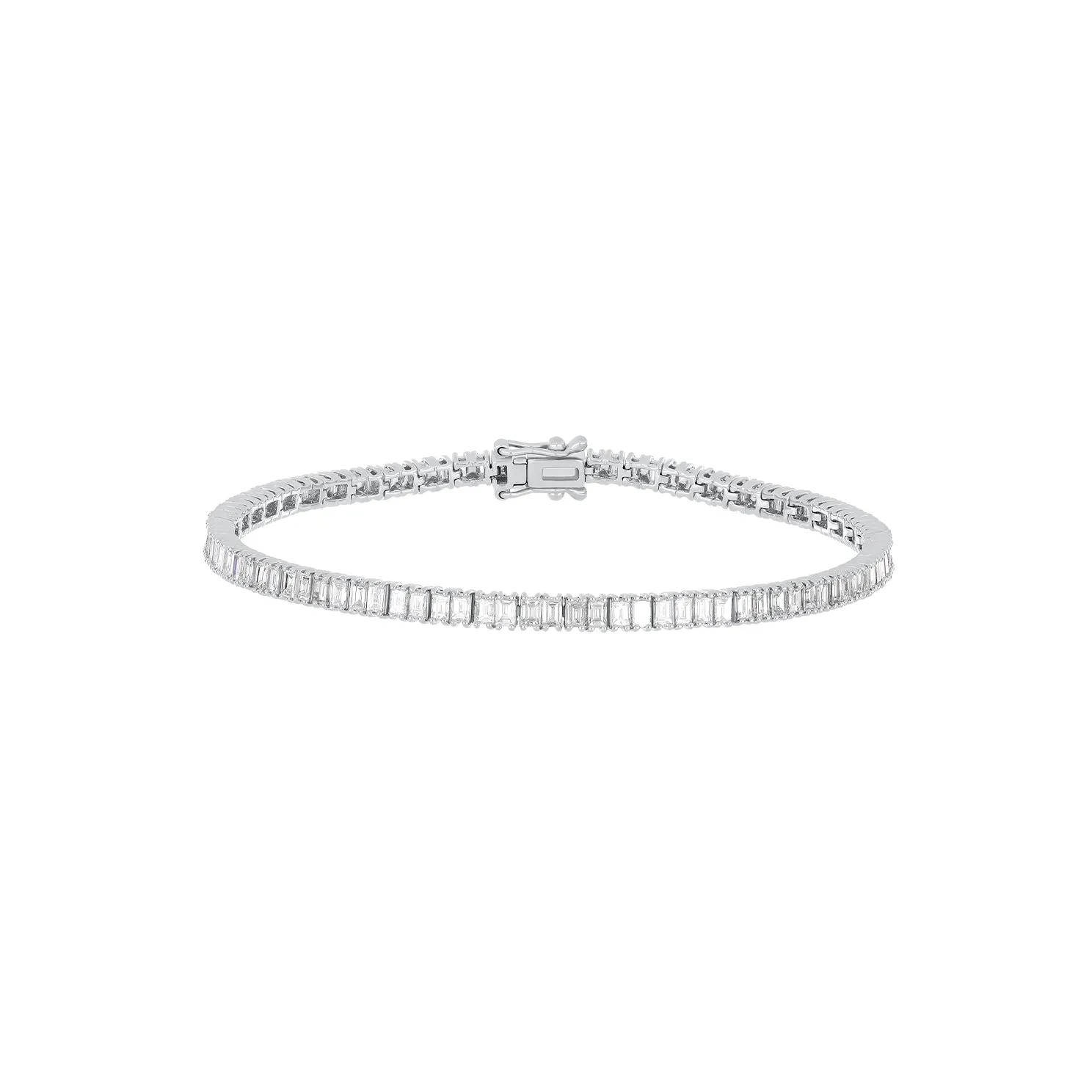 Prong Set Diamond Baguette Eternity Bracelet sold by EF Collection product image thumbnail 4