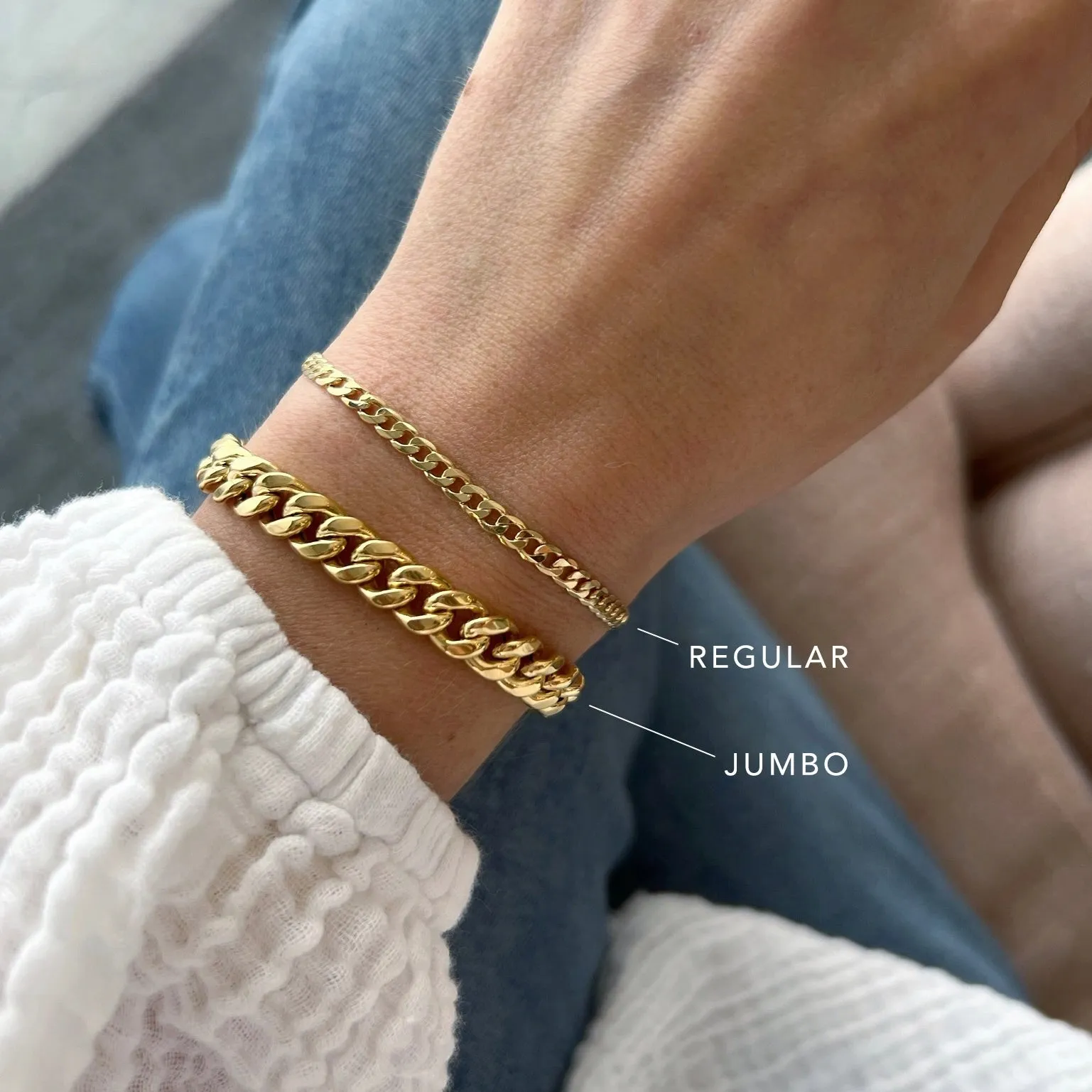 Curb Chain Bracelet sold by EF Collection product image thumbnail 3