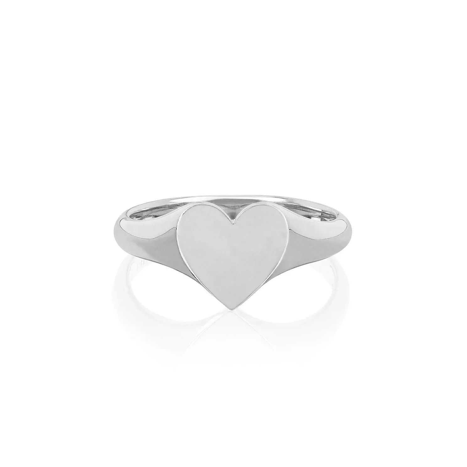 Gold Heart Signet Ring sold by EF Collection product image thumbnail 4